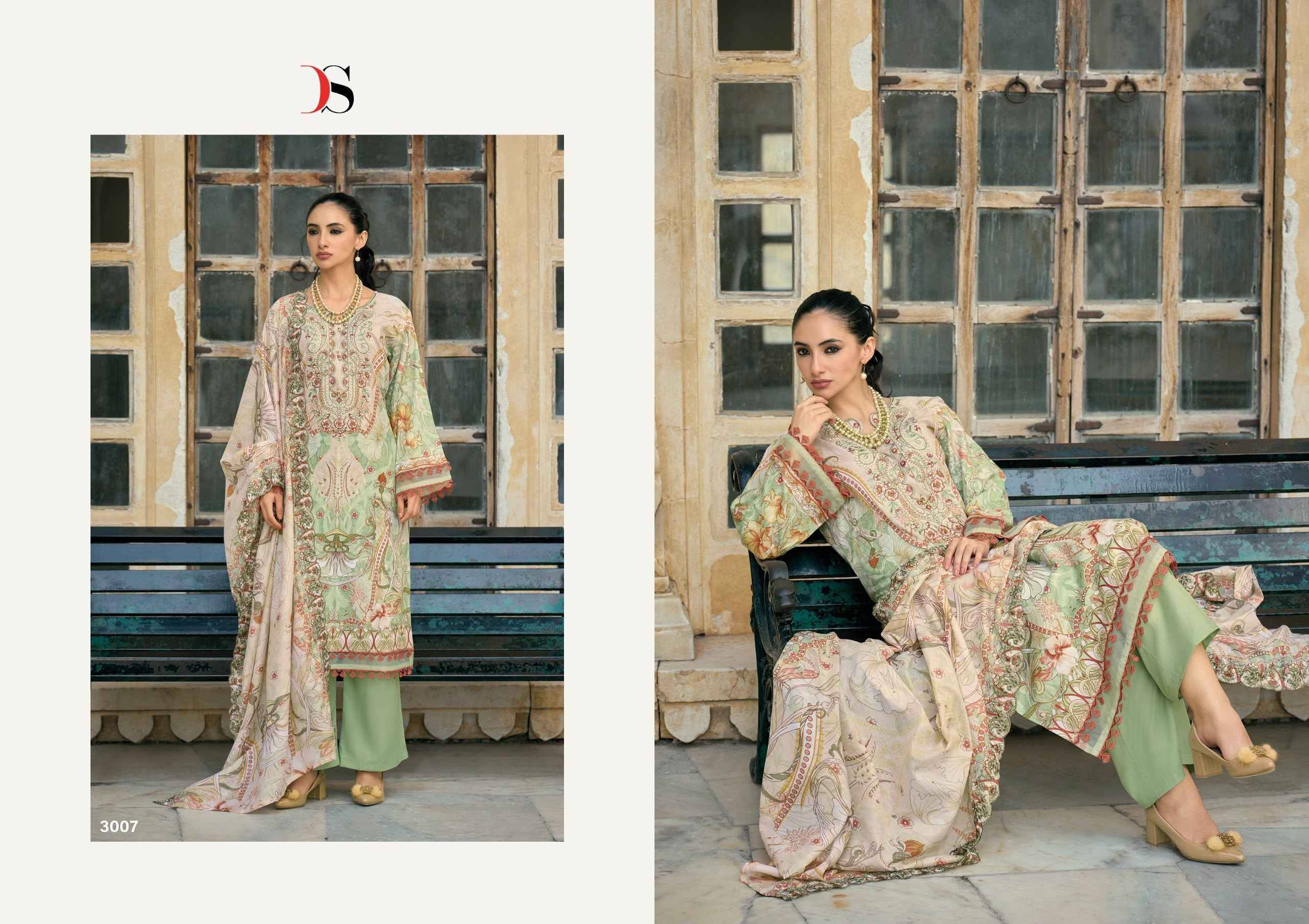 Deepsy Bin Saeed Mini Vol 3 Cotton Dress Material 8 pcs Catalog | Surat Wholesale Bazaar