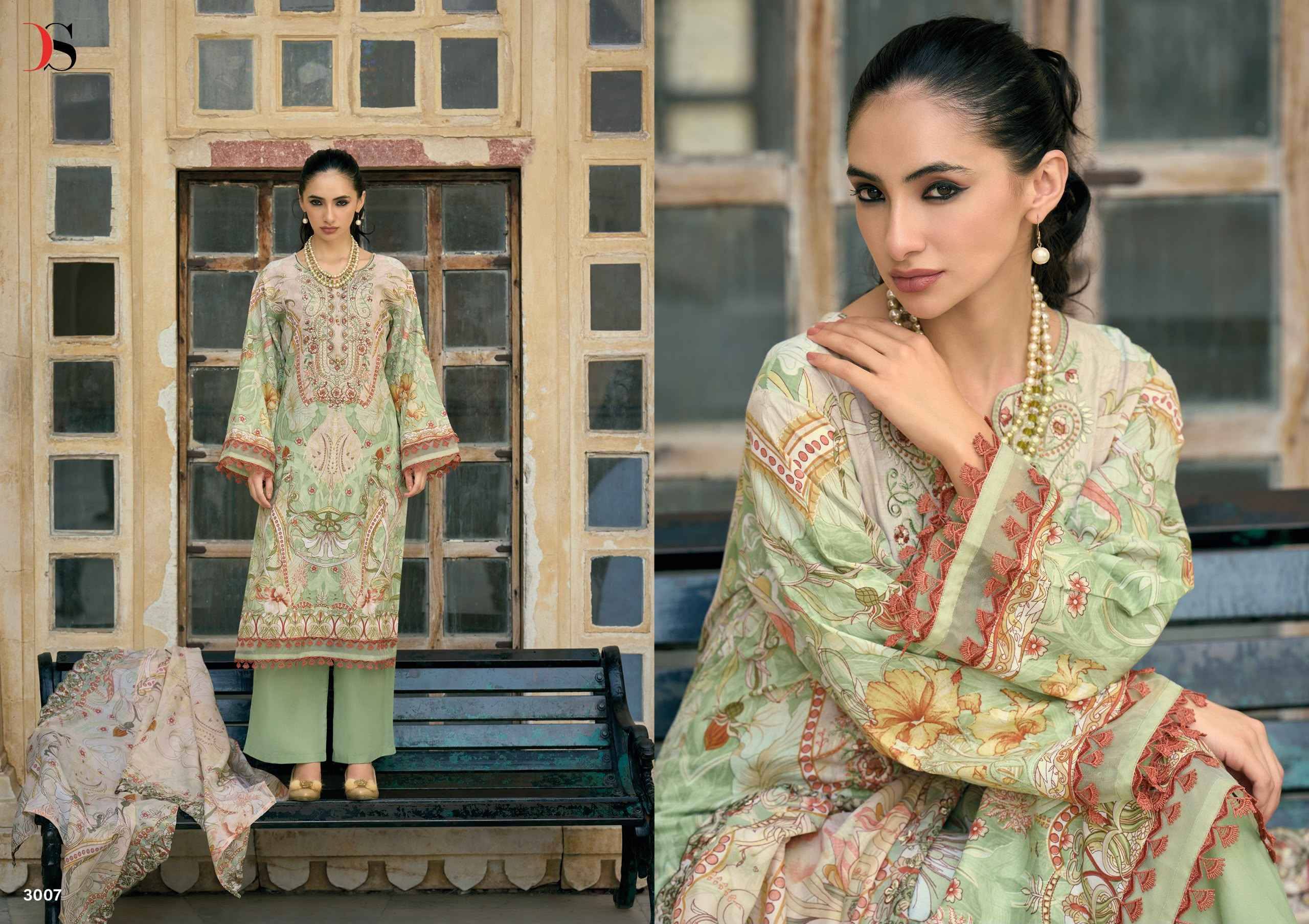 Deepsy Bin Saeed Mini Vol 3 Cotton Dress Material 8 pcs Catalog | Surat Wholesale Bazaar