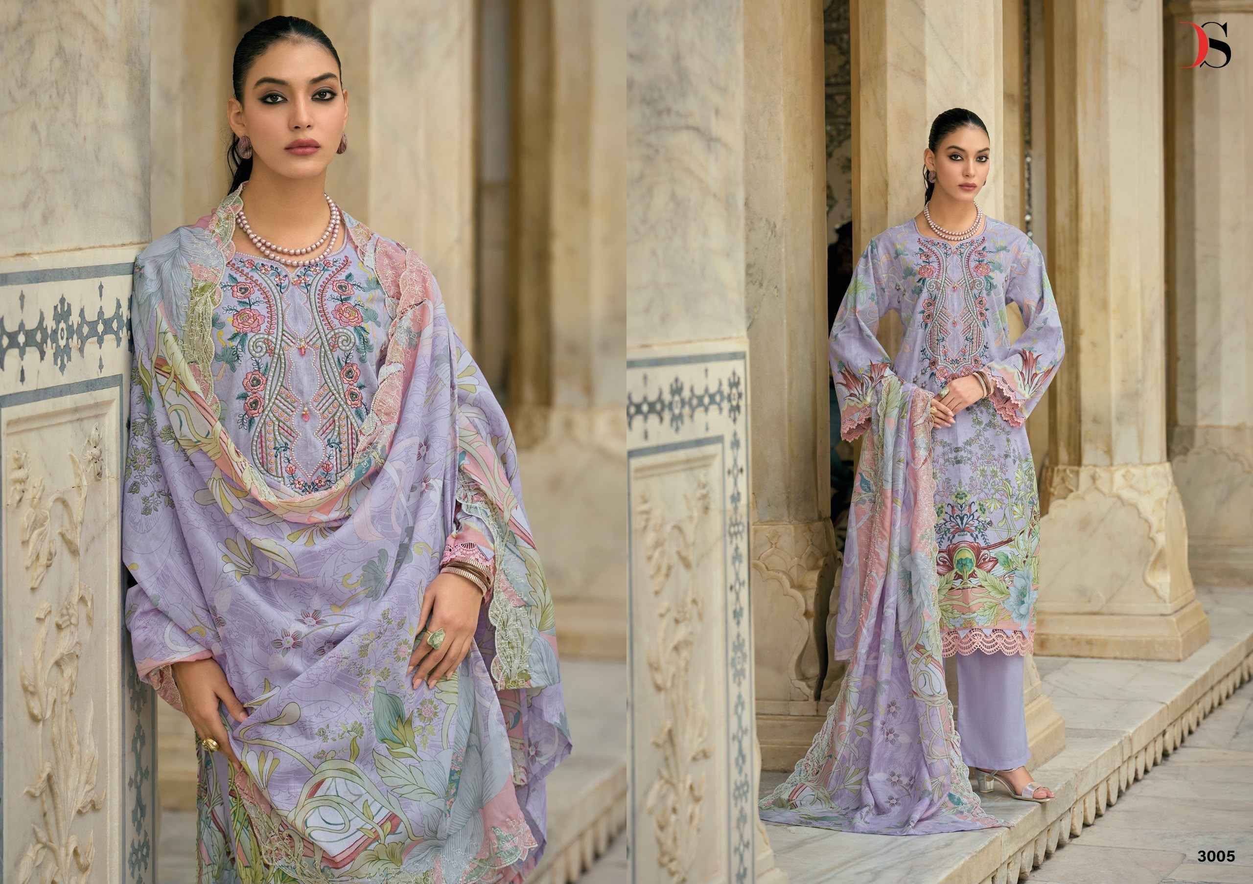 Deepsy Bin Saeed Mini Vol 3 Cotton Dress Material 8 pcs Catalog | Surat Wholesale Bazaar