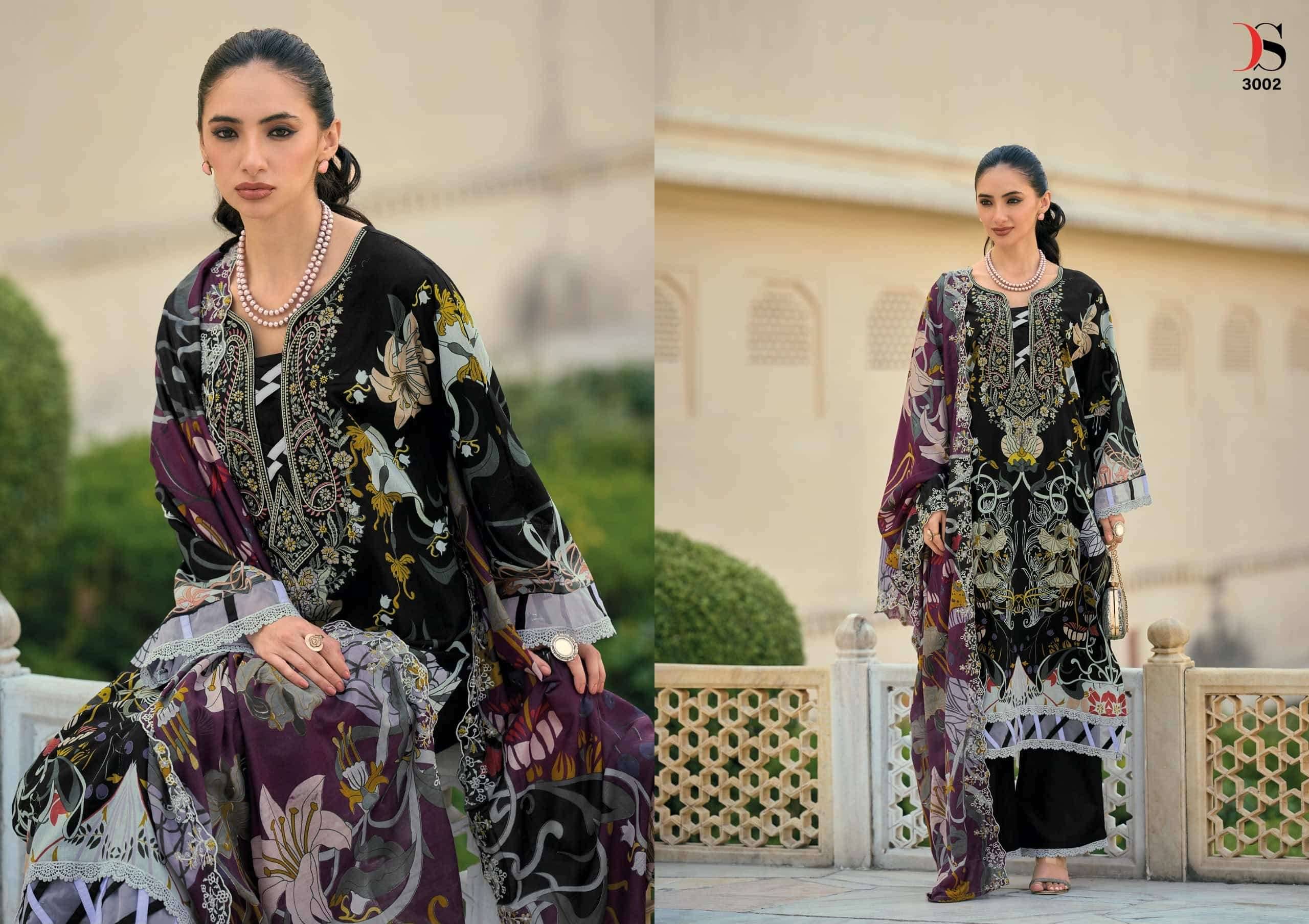 Deepsy Bin Saeed Mini Vol 3 Pakistani Cotton Salwar Suit _ Surat Wholesale Market 8 Pcs Catalog 