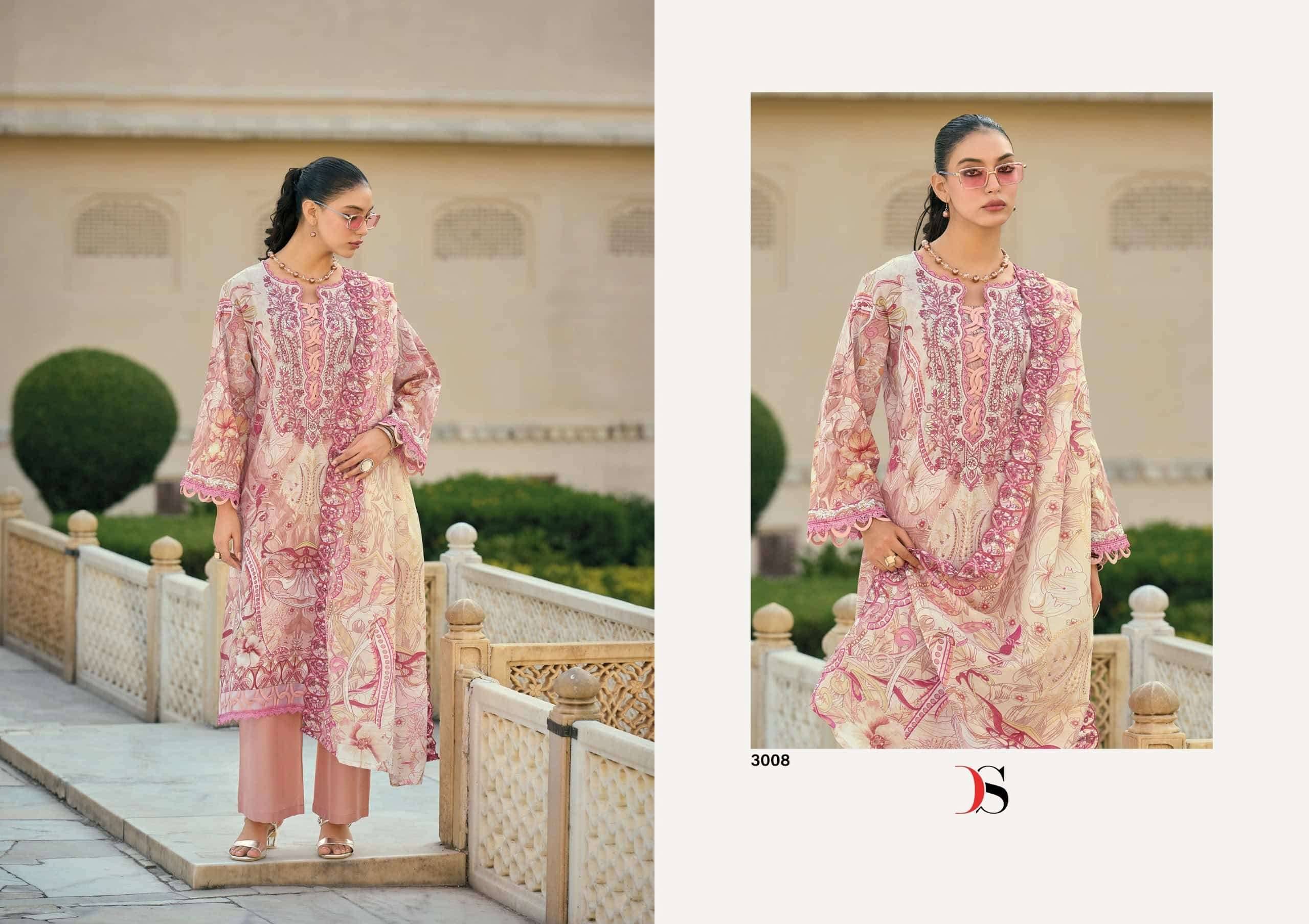 Deepsy Bin Saeed Mini Vol 3 Pakistani Cotton Salwar Suit _ Surat Wholesale Market 8 Pcs Catalog 