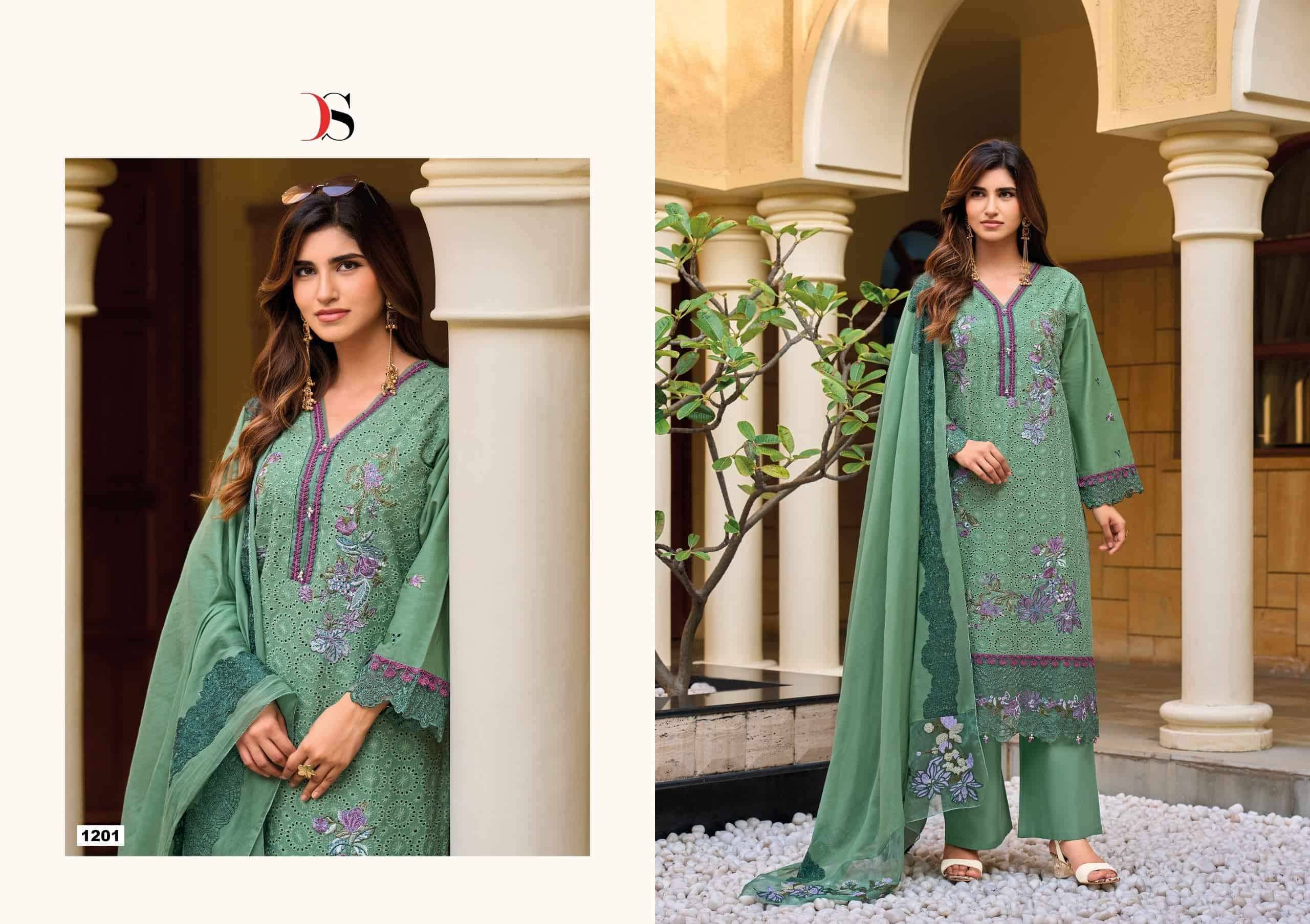 Deepsy Elaf Premium Vol 12 Pure Cotton Pakistani Salwar Suit 6 Pcs Catalog