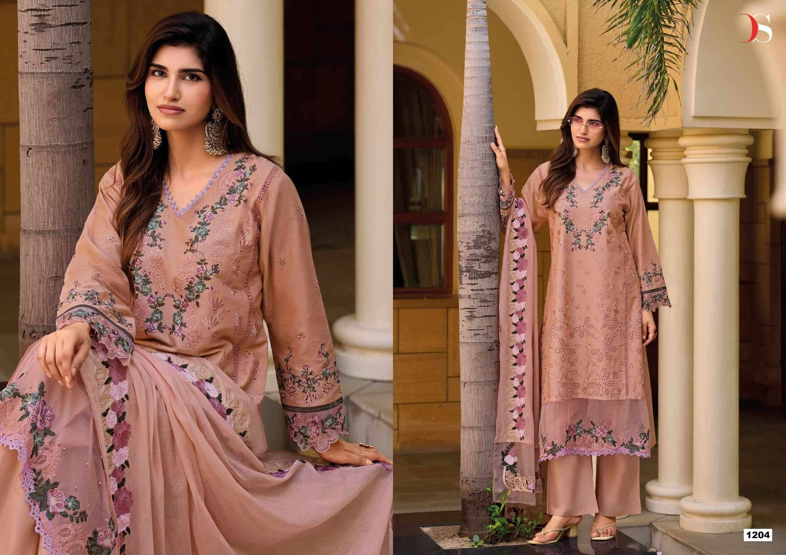 Deepsy Elaf Premium Vol 12 Pure Cotton Pakistani Salwar Suit 6 Pcs Catalog