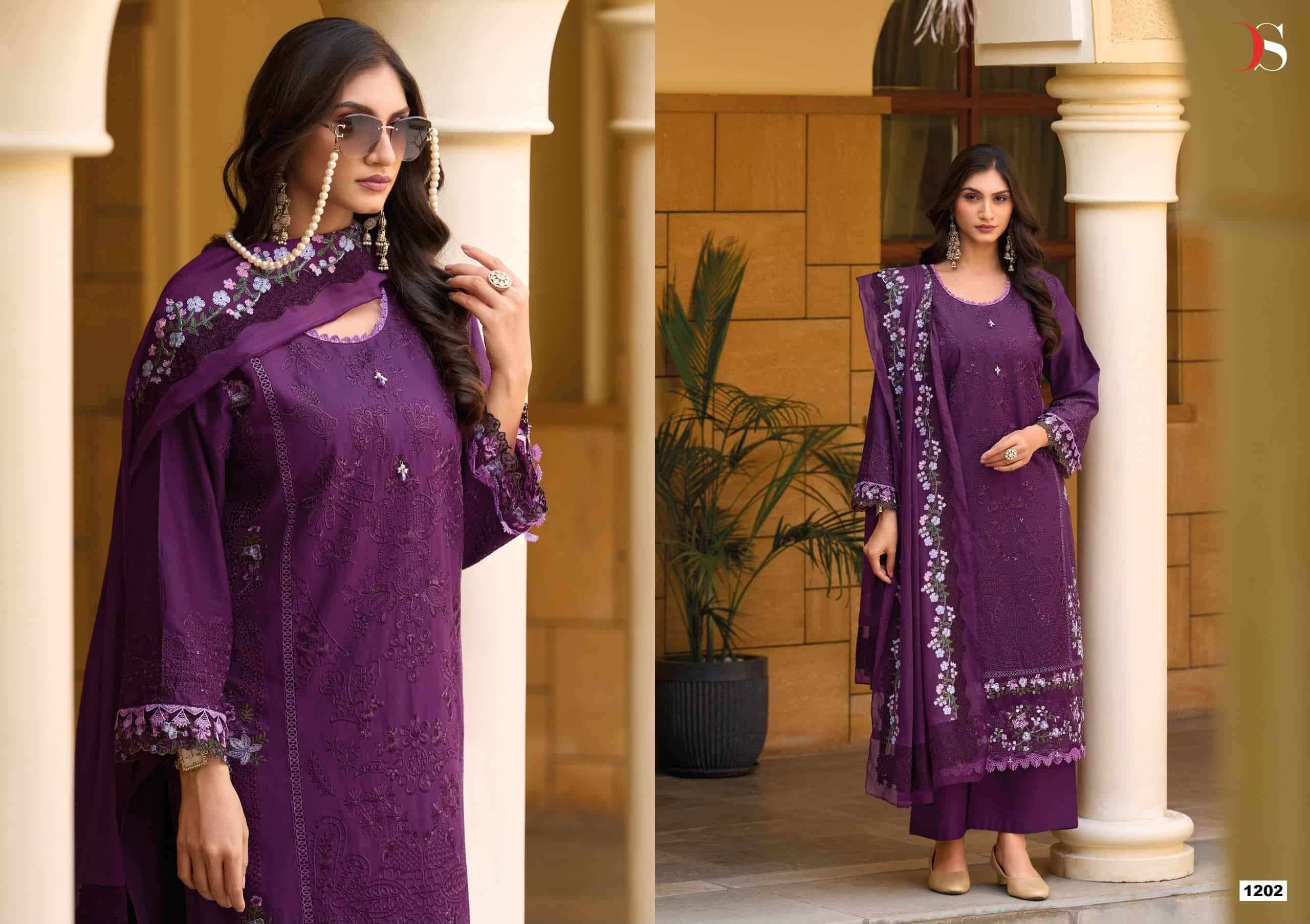 Deepsy Elaf Premium Vol 12 Pure Cotton Pakistani Salwar Suit 6 Pcs Catalog