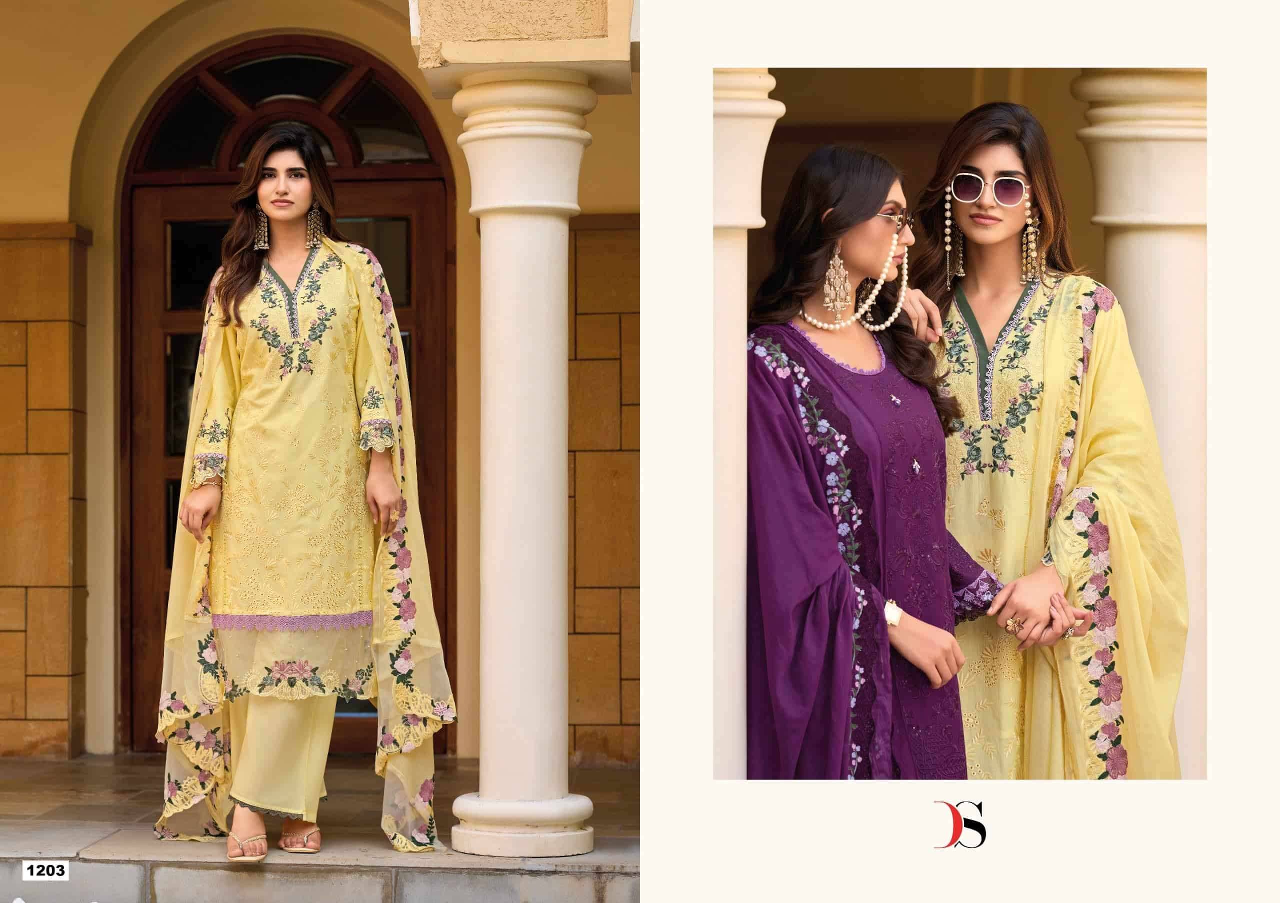 Deepsy Elaf Premium Vol 12 Pure Cotton Pakistani Salwar Suit 6 Pcs Catalog