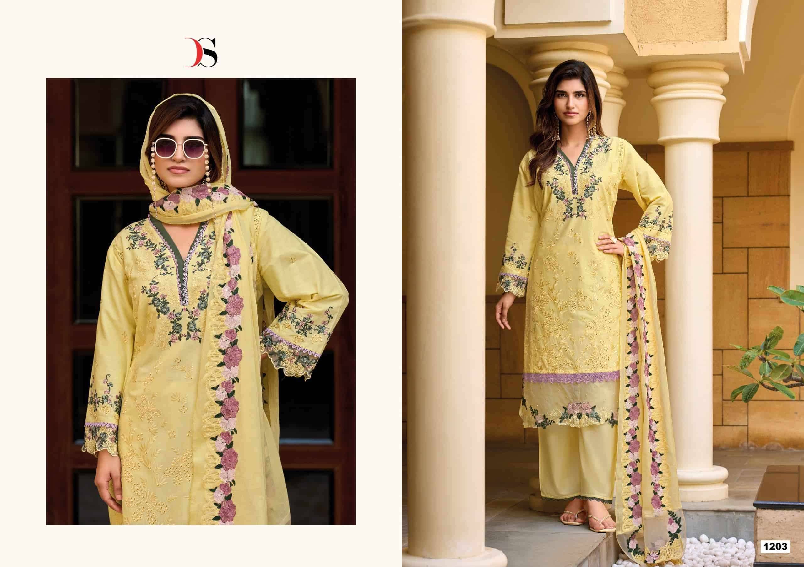 Deepsy Elaf Premium Vol 12 Pure Cotton Pakistani Salwar Suit 6 Pcs Catalog