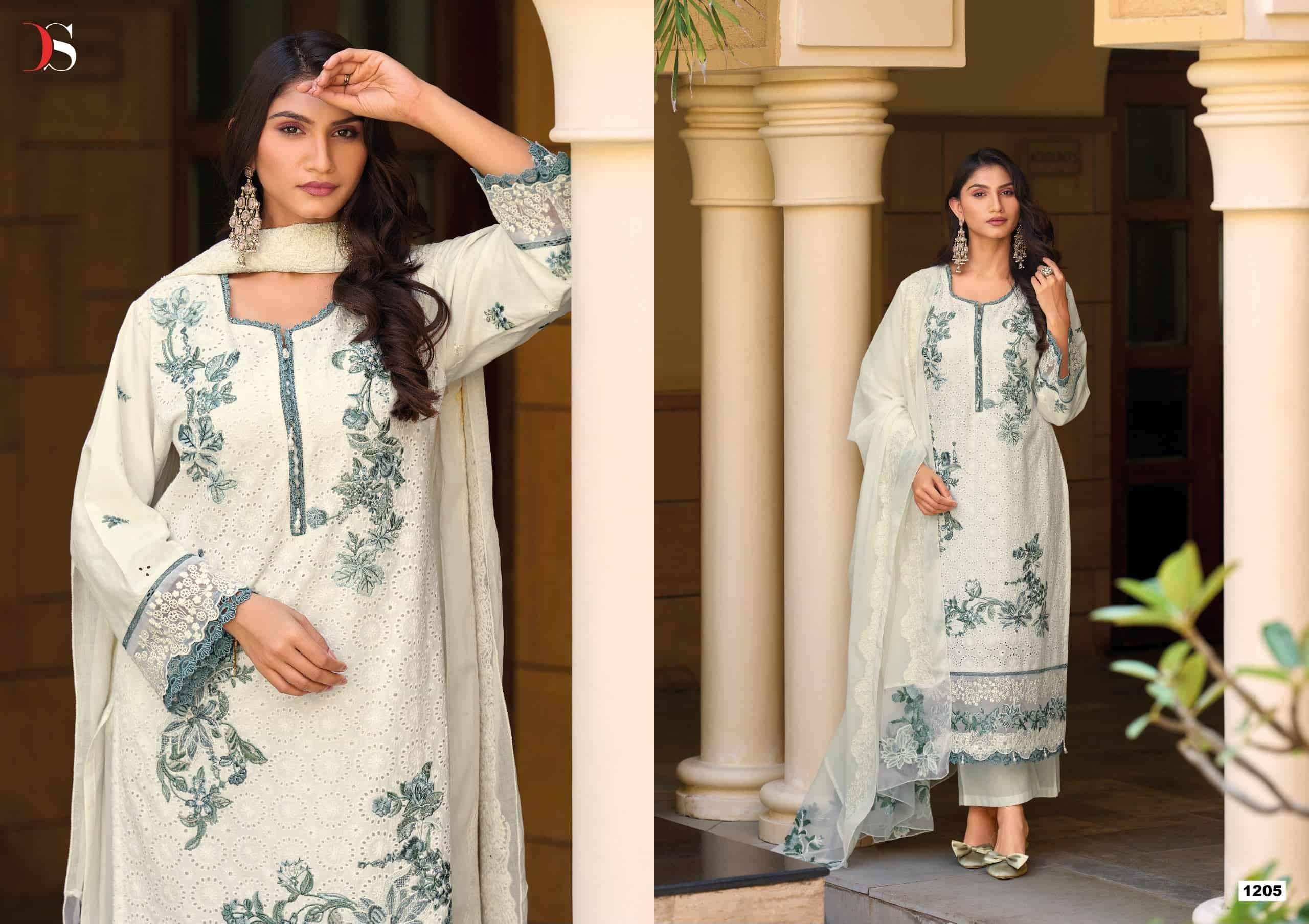Deepsy Elaf Premium Vol 12 Pure Cotton Pakistani Salwar Suit 6 Pcs Catalog
