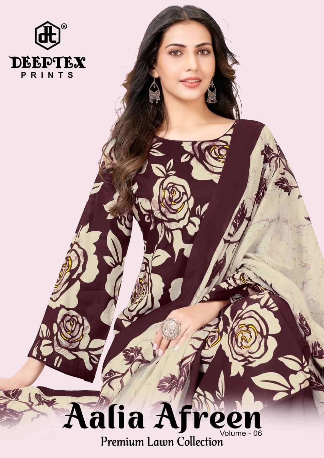 Deeptex Aalia Afreen Vol 6 Pure Cotton Dress Material 8 Pcs Catalog