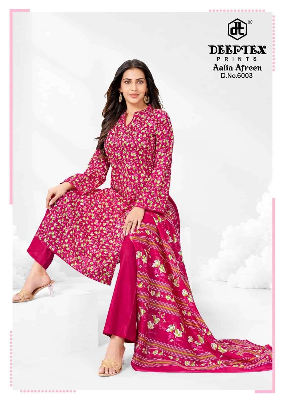 Deeptex Aalia Afreen Vol 6 Pure Cotton Dress Material 8 Pcs Catalog
