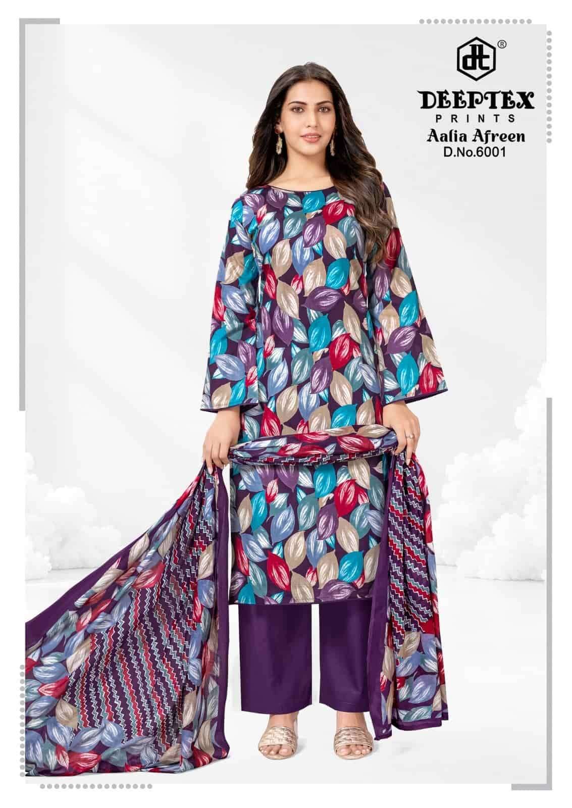 Deeptex Aalia Afreen Vol 6 Pure Cotton Dress Material 8 Pcs Catalog