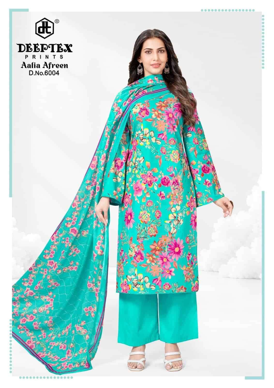 Deeptex Aalia Afreen Vol 6 Pure Cotton Dress Material 8 Pcs Catalog