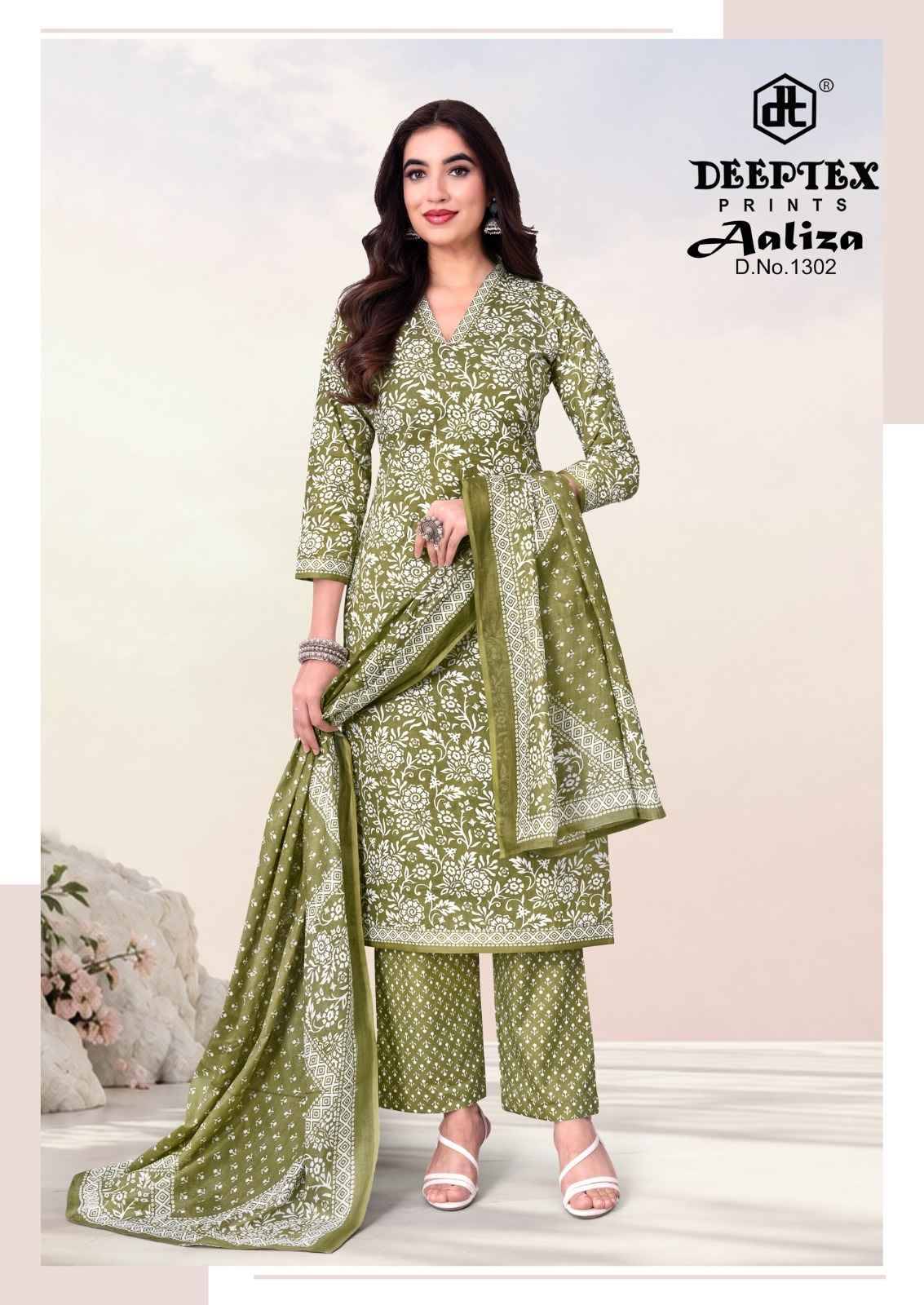 Deeptex Aaliza Vol 13 Cotton Dress Material 10 pcs Catalog | Surat Wholesale Market