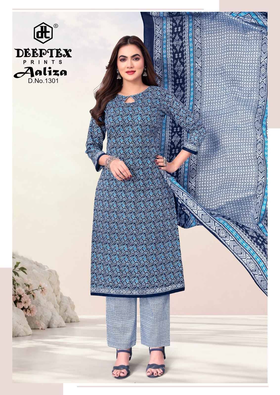 Deeptex Aaliza Vol 13 Cotton Dress Material 10 pcs Catalog | Surat Wholesale Market