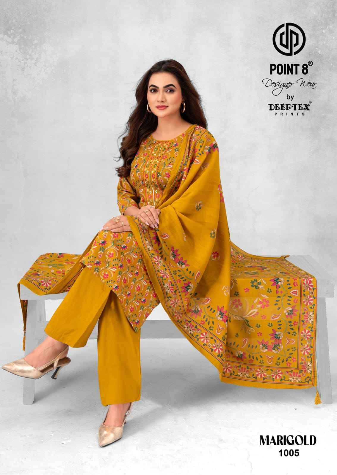 Deeptex Mari Gold Vol 1 Readymade Jam Satin Dress 8 pcs Catalog