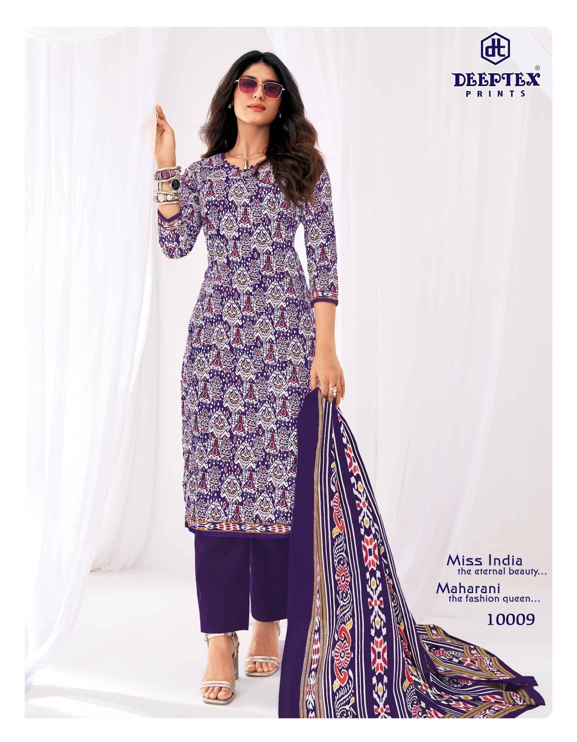 Deeptex Miss India Vol 100 Cotton Dress Material 16 pcs Catalog