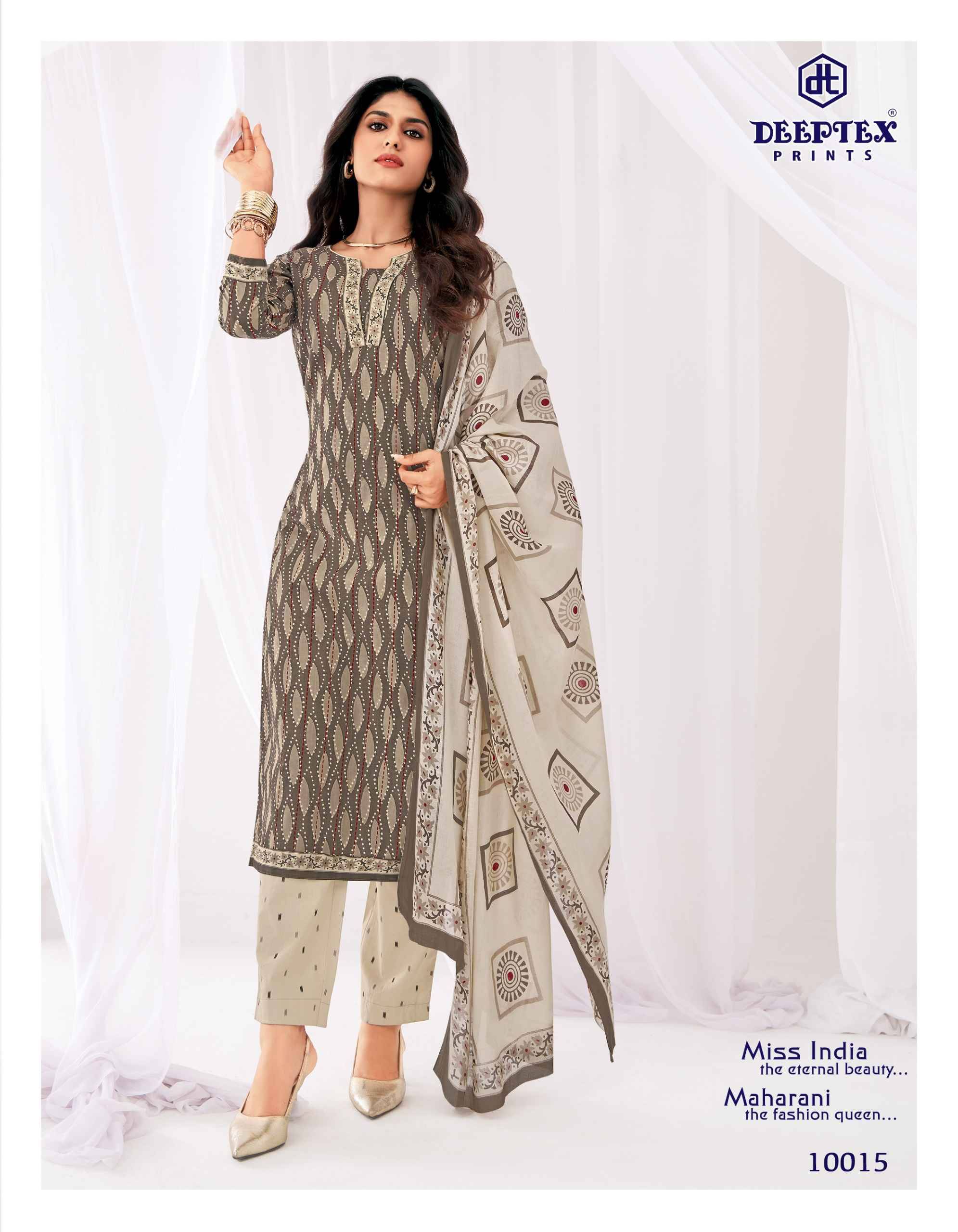Deeptex Miss India Vol 100 Cotton Dress Material 16 pcs Catalog