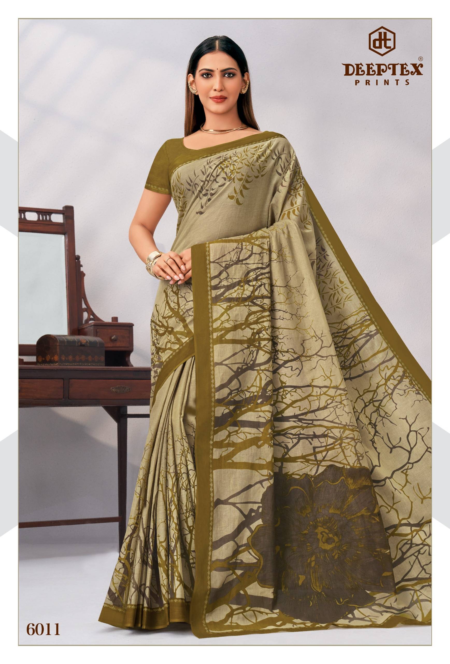 Deeptex Mother India Vol 60 Pure Cotton Sarees 30 Pcs Catalog