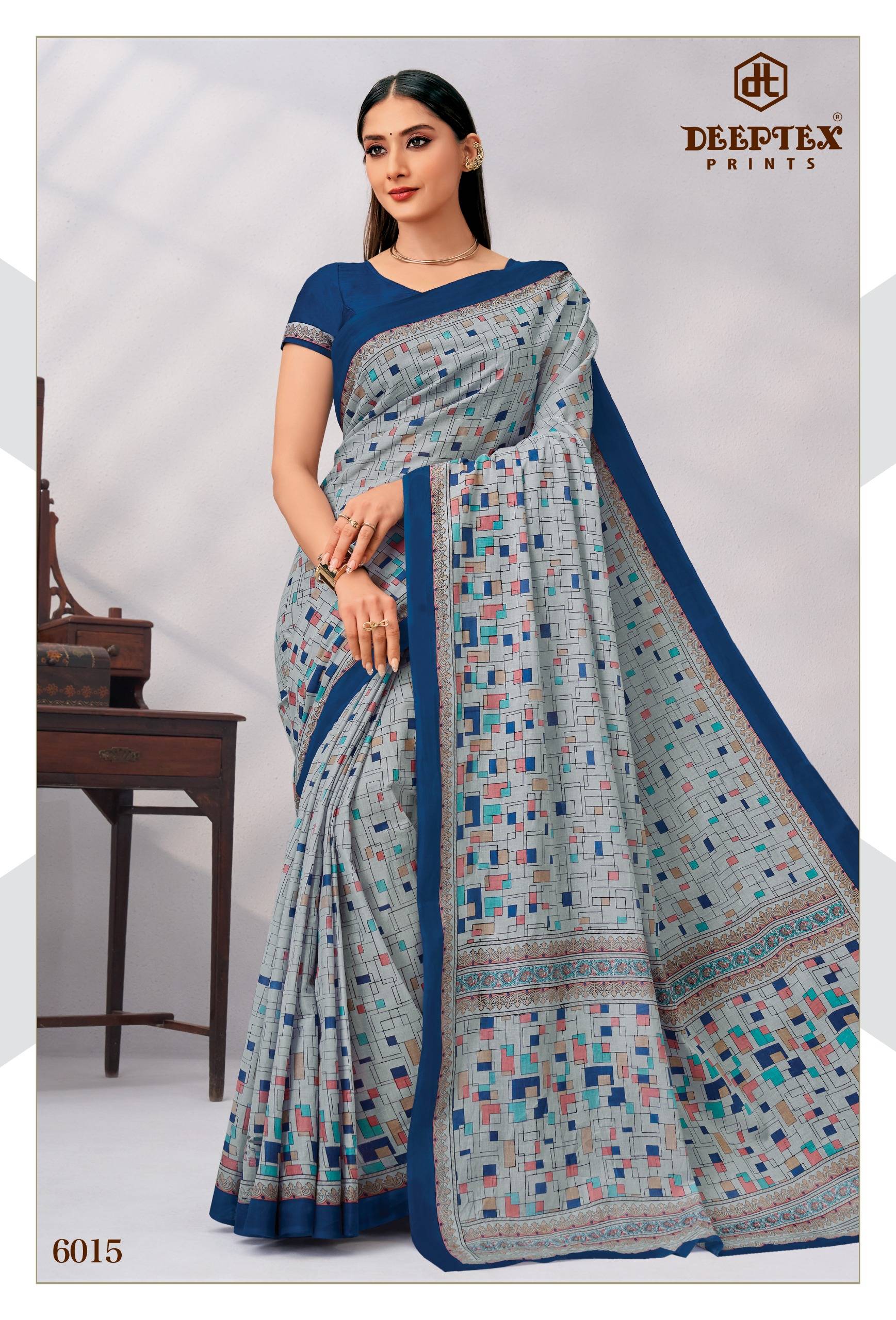 Deeptex Mother India Vol 60 Pure Cotton Sarees 30 Pcs Catalog