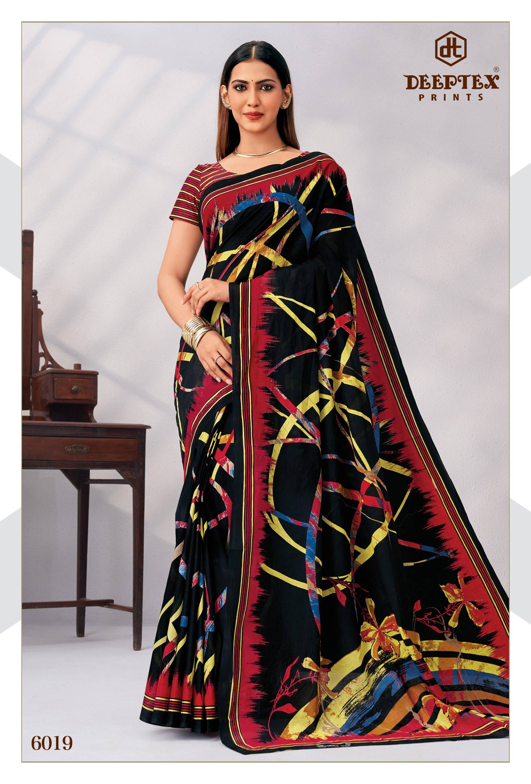 Deeptex Mother India Vol 60 Pure Cotton Sarees 30 Pcs Catalog