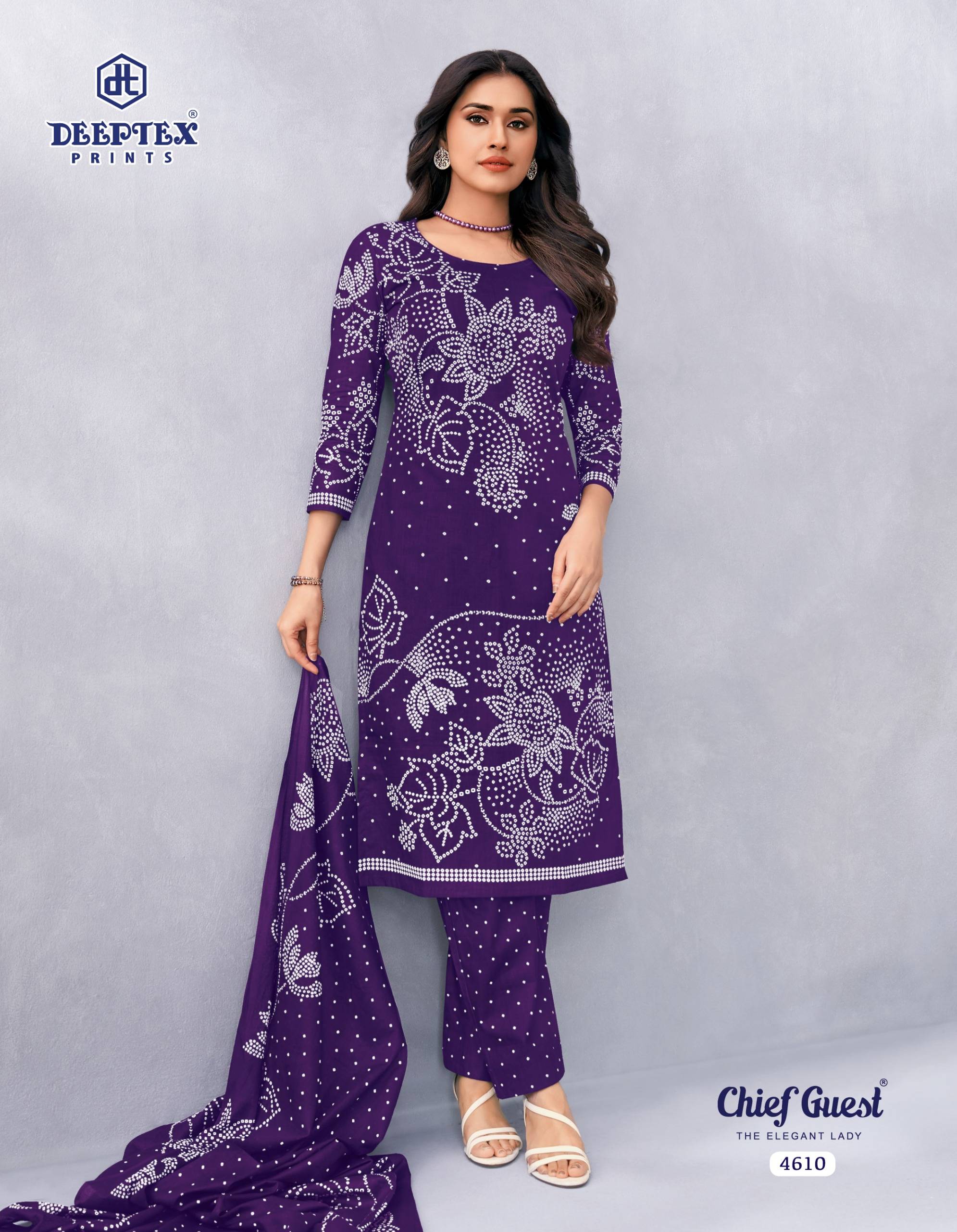 Deeptex Prints Chief Guest Vol 46 Pure Cotton Salwar Kameez 15 Pcs Catalog