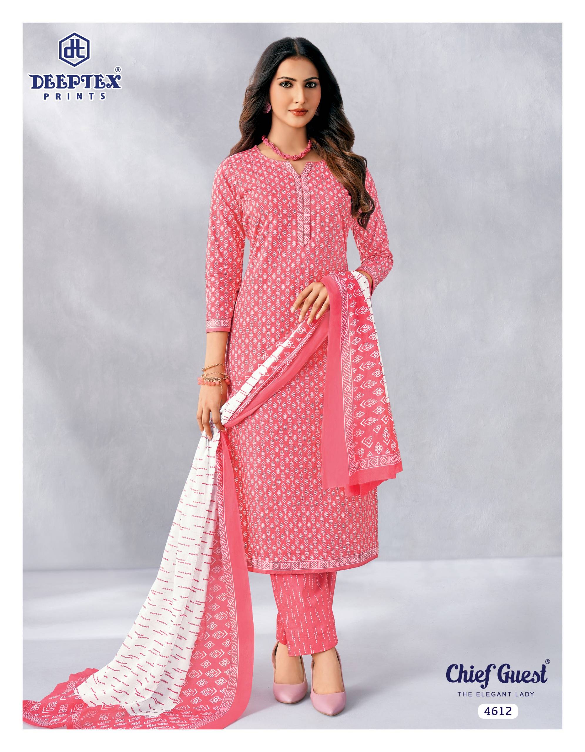 Deeptex Prints Chief Guest Vol 46 Pure Cotton Salwar Kameez 15 Pcs Catalog