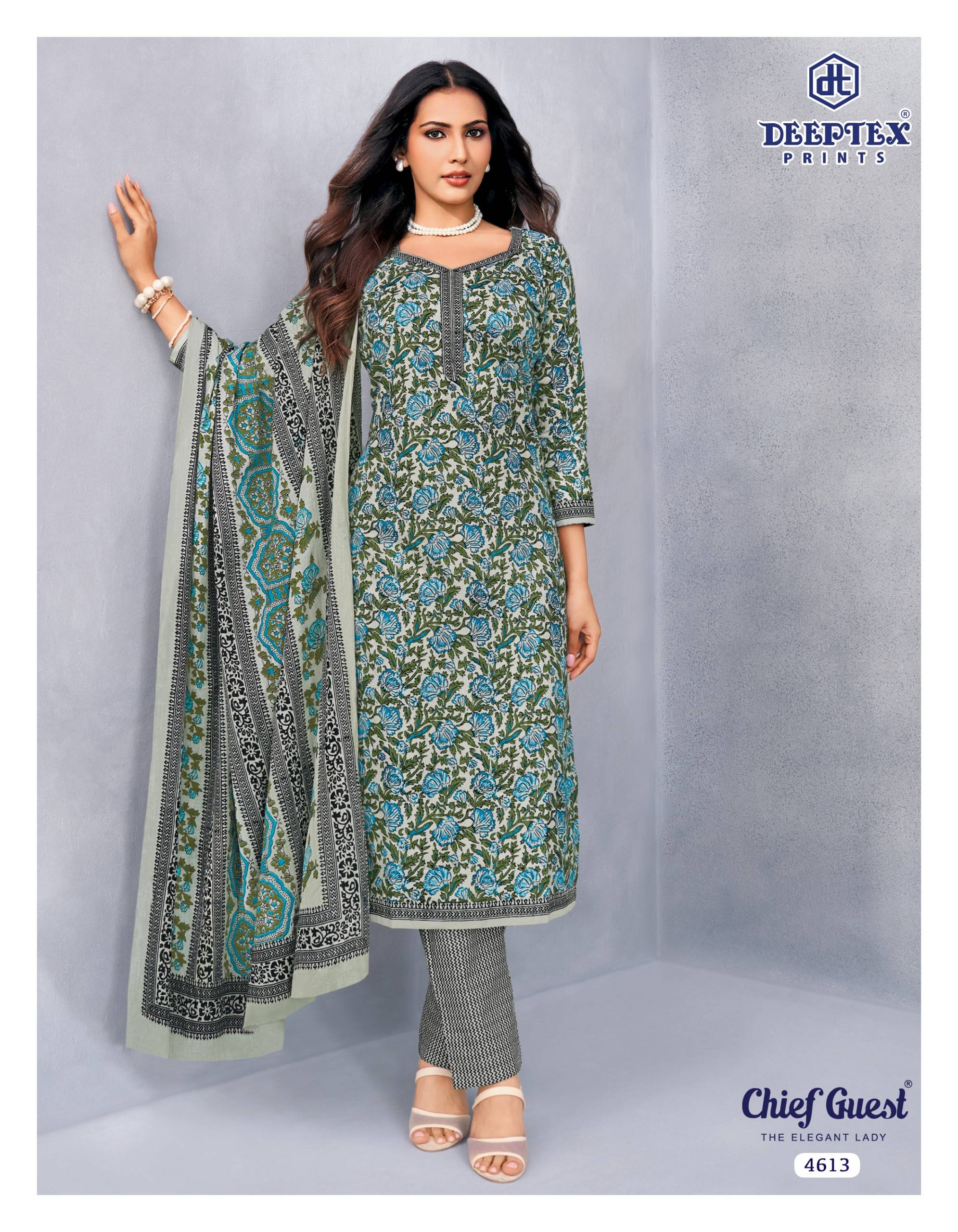 Deeptex Prints Chief Guest Vol 46 Pure Cotton Salwar Kameez 15 Pcs Catalog