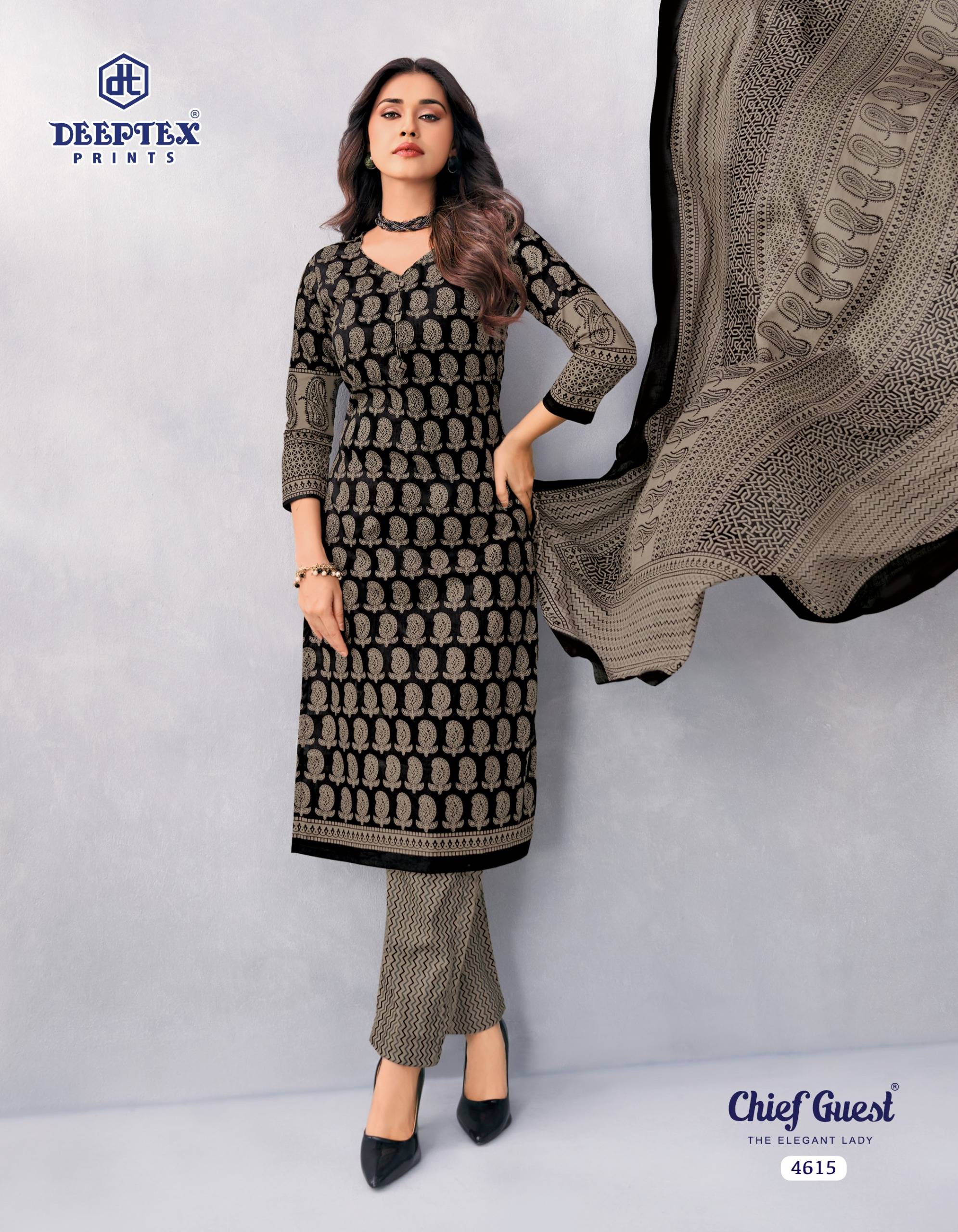 Deeptex Prints Chief Guest Vol 46 Pure Cotton Salwar Kameez 15 Pcs Catalog