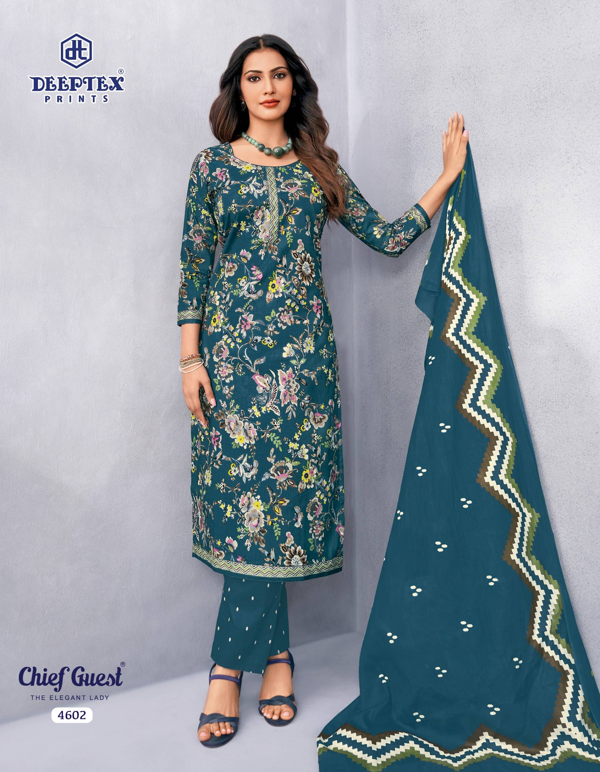 Deeptex Prints Chief Guest Vol 46 Pure Cotton Salwar Kameez 15 Pcs Catalog