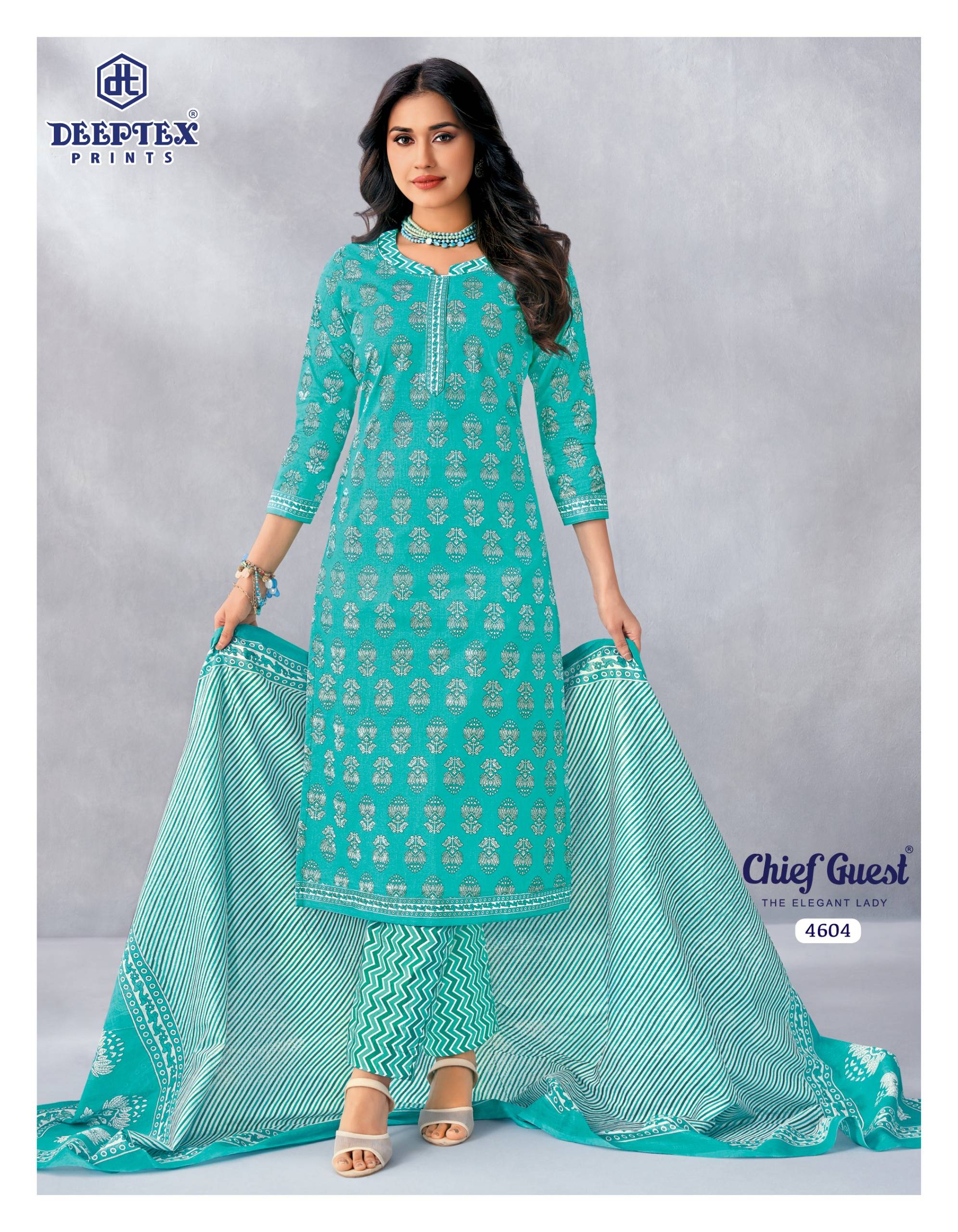 Deeptex Prints Chief Guest Vol 46 Pure Cotton Salwar Kameez 15 Pcs Catalog