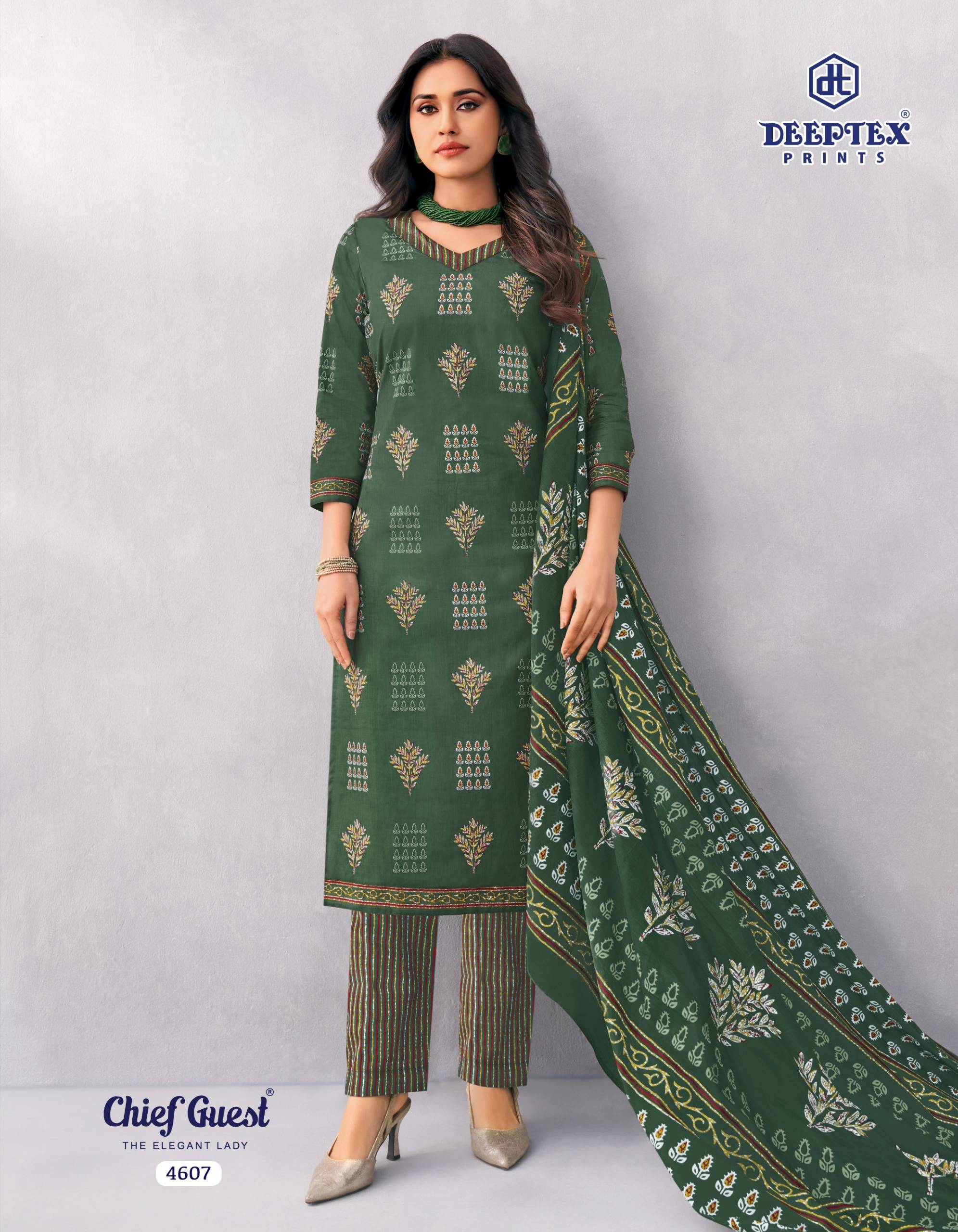 Deeptex Prints Chief Guest Vol 46 Pure Cotton Salwar Kameez 15 Pcs Catalog