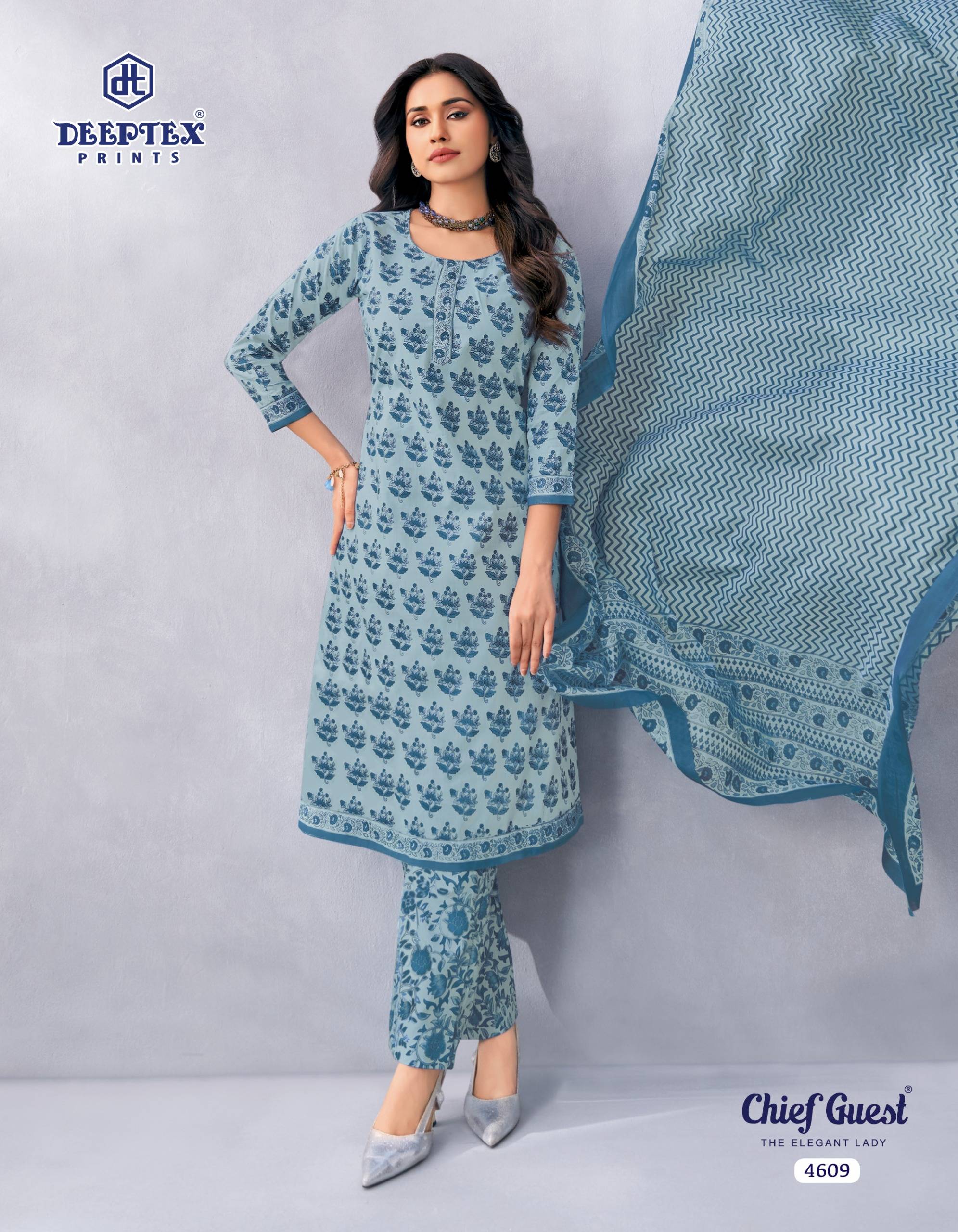 Deeptex Prints Chief Guest Vol 46 Pure Cotton Salwar Kameez 15 Pcs Catalog