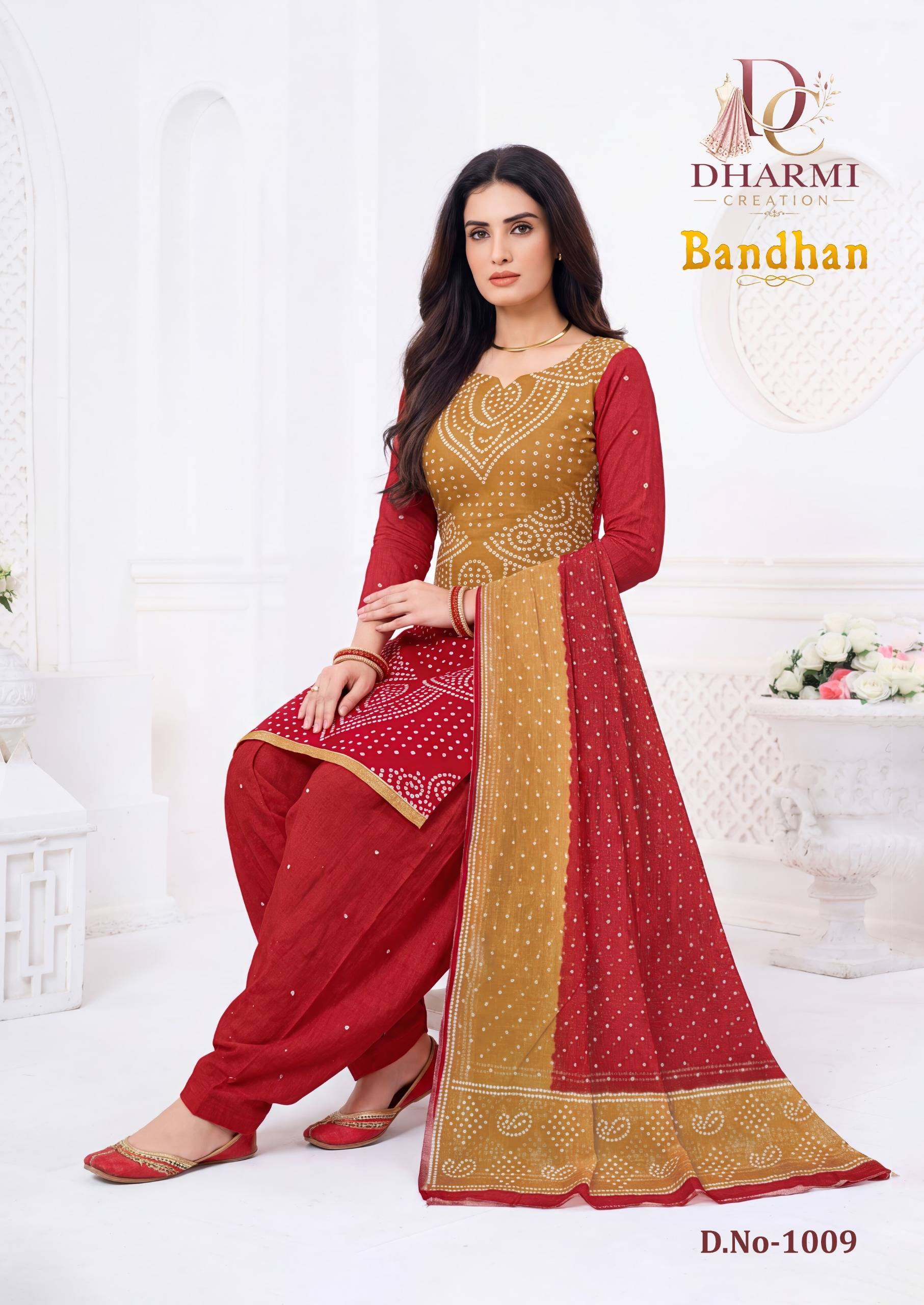 Dharmi Bandhan Pure Cotton Dress Material With Price 10 Pcs Catalog