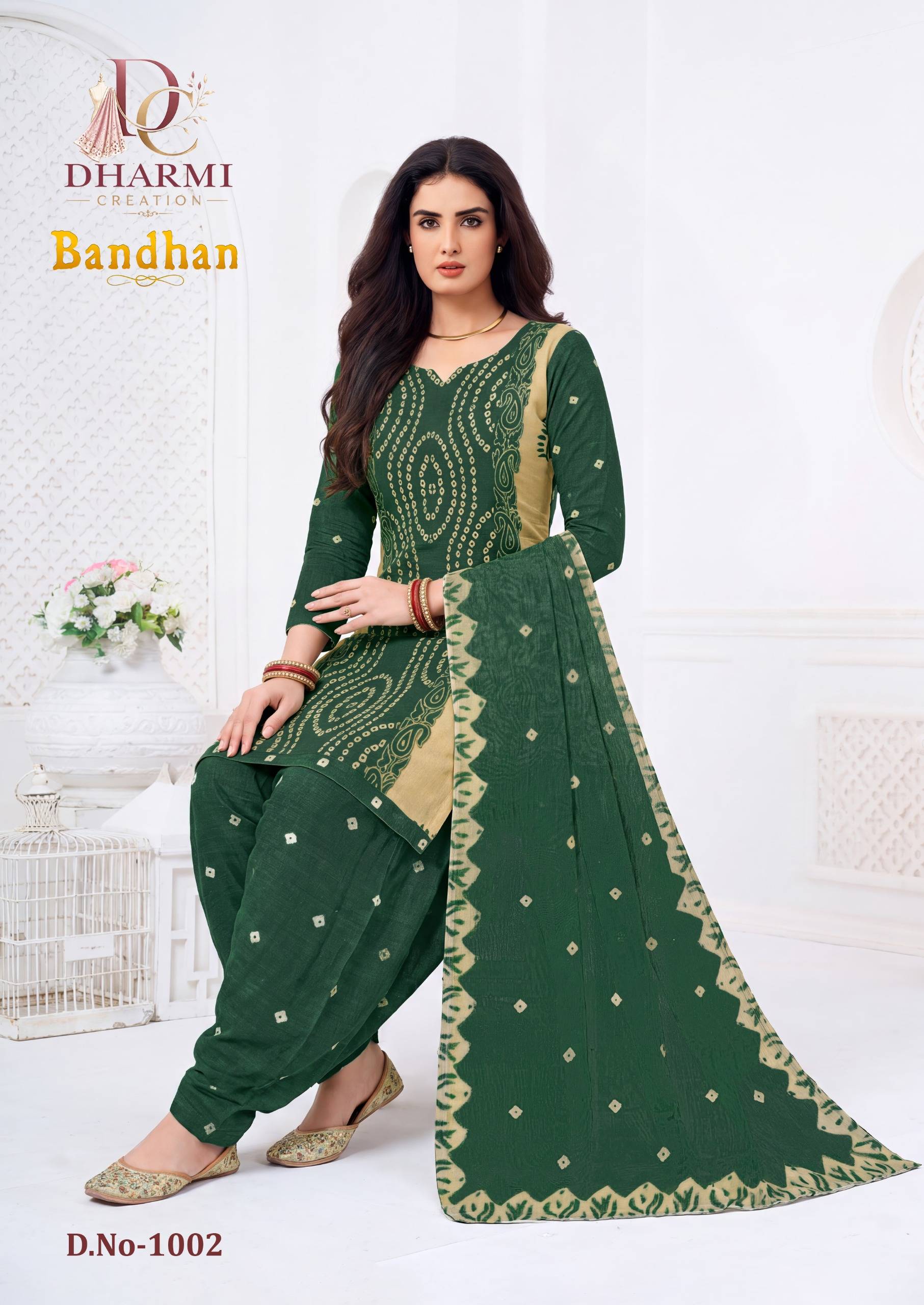 Dharmi Bandhan Pure Cotton Dress Material With Price 10 Pcs Catalog