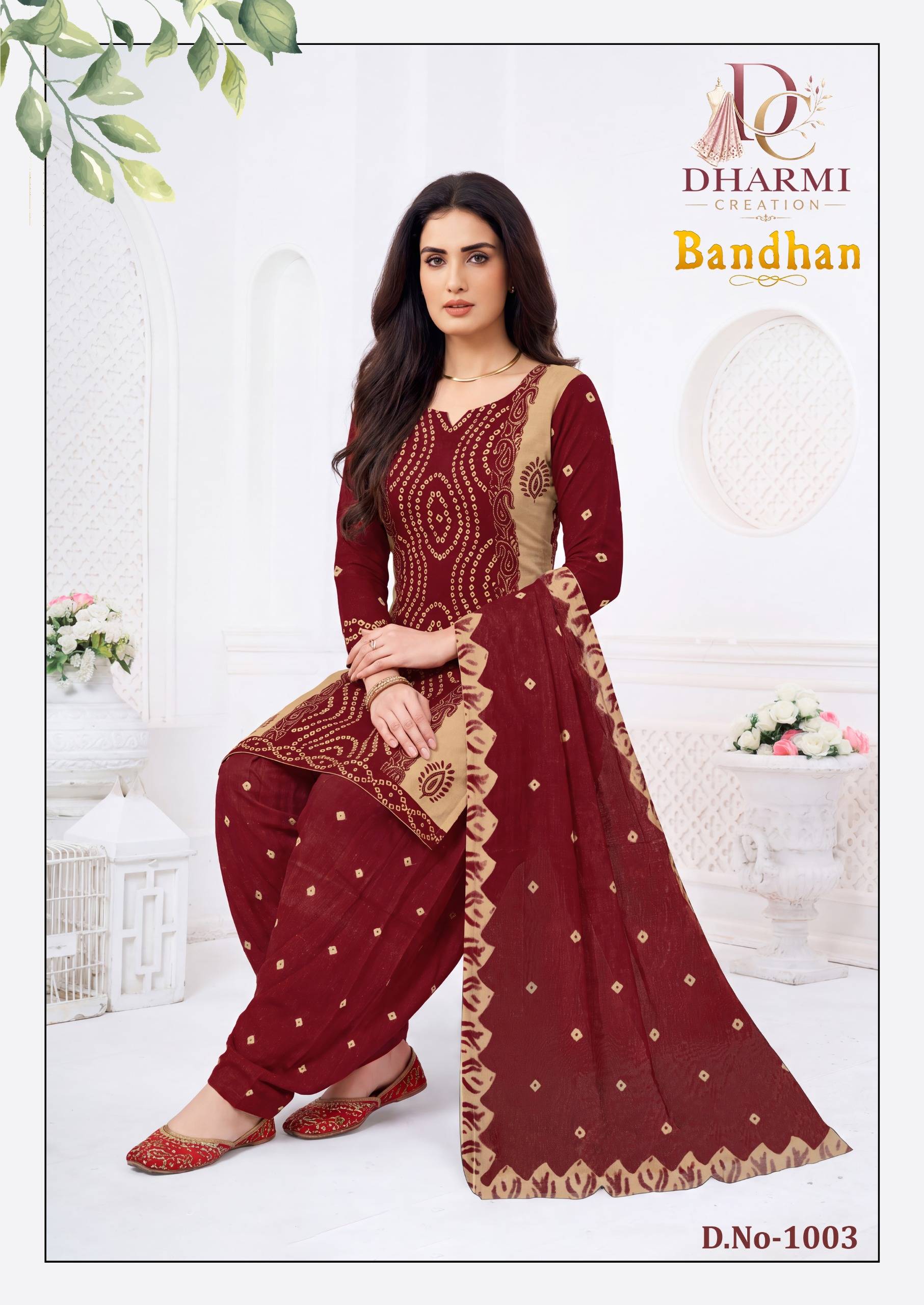 Dharmi Bandhan Pure Cotton Dress Material With Price 10 Pcs Catalog
