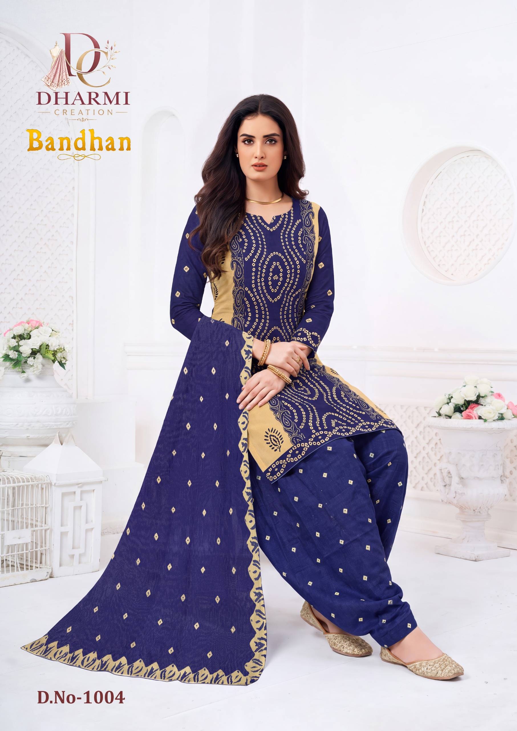 Dharmi Bandhan Pure Cotton Dress Material With Price 10 Pcs Catalog