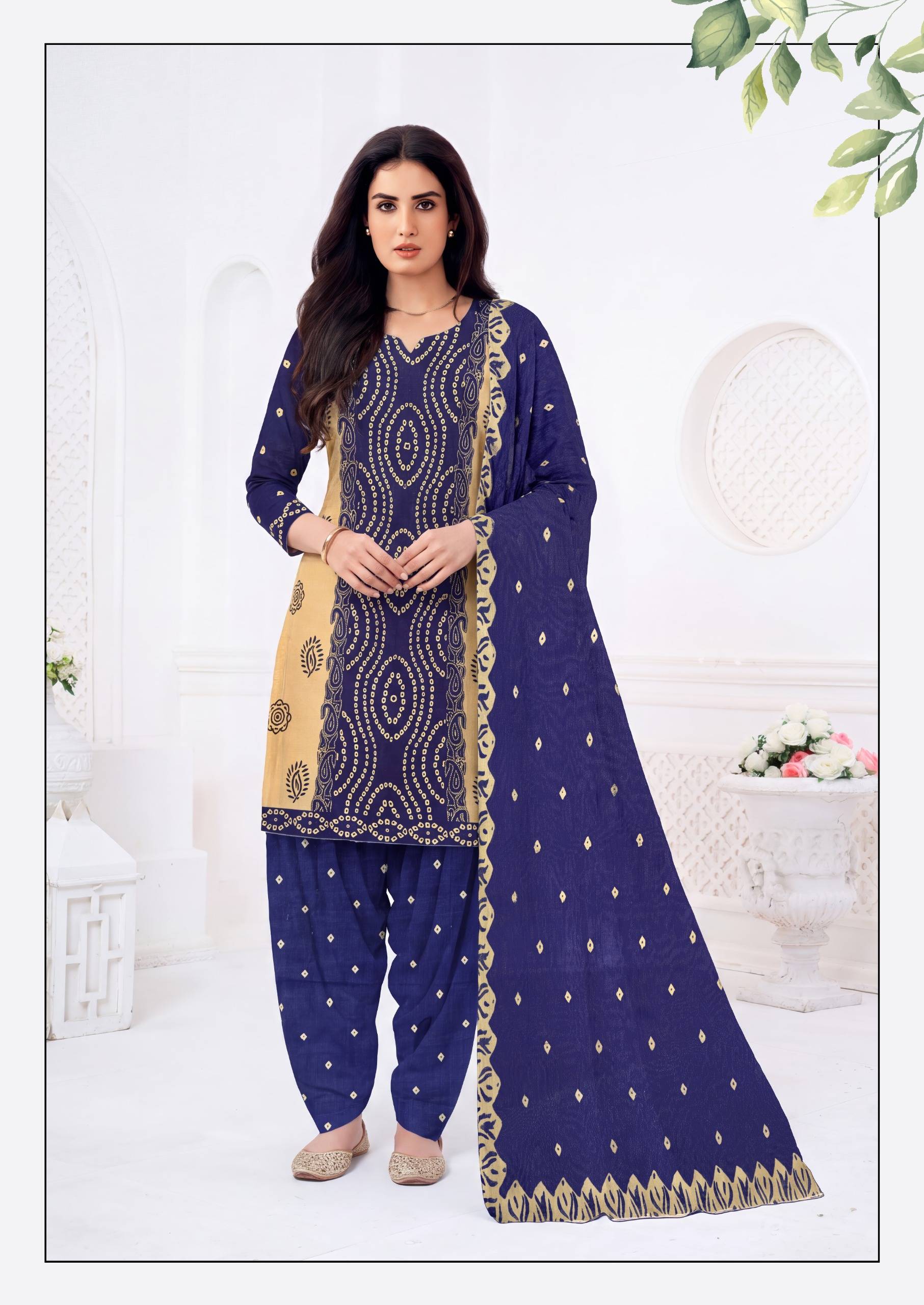 Dharmi Bandhan Pure Cotton Dress Material With Price 10 Pcs Catalog