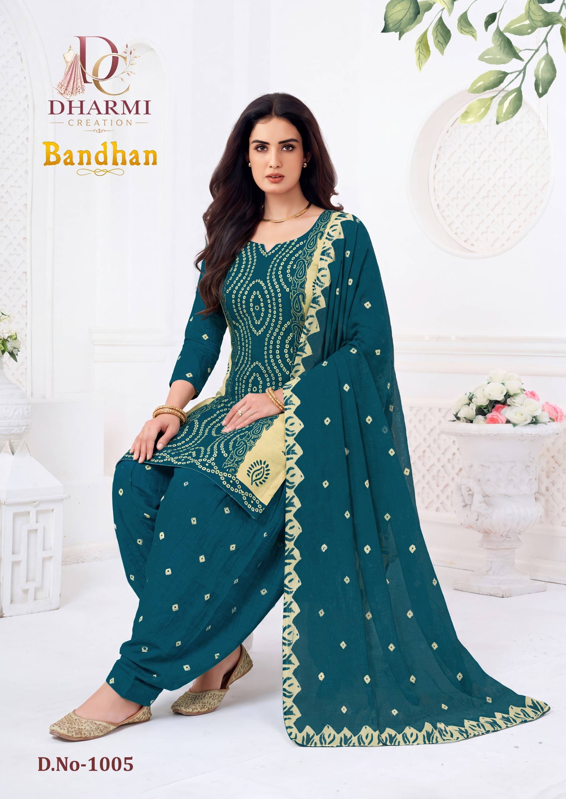Dharmi Bandhan Pure Cotton Dress Material With Price 10 Pcs Catalog