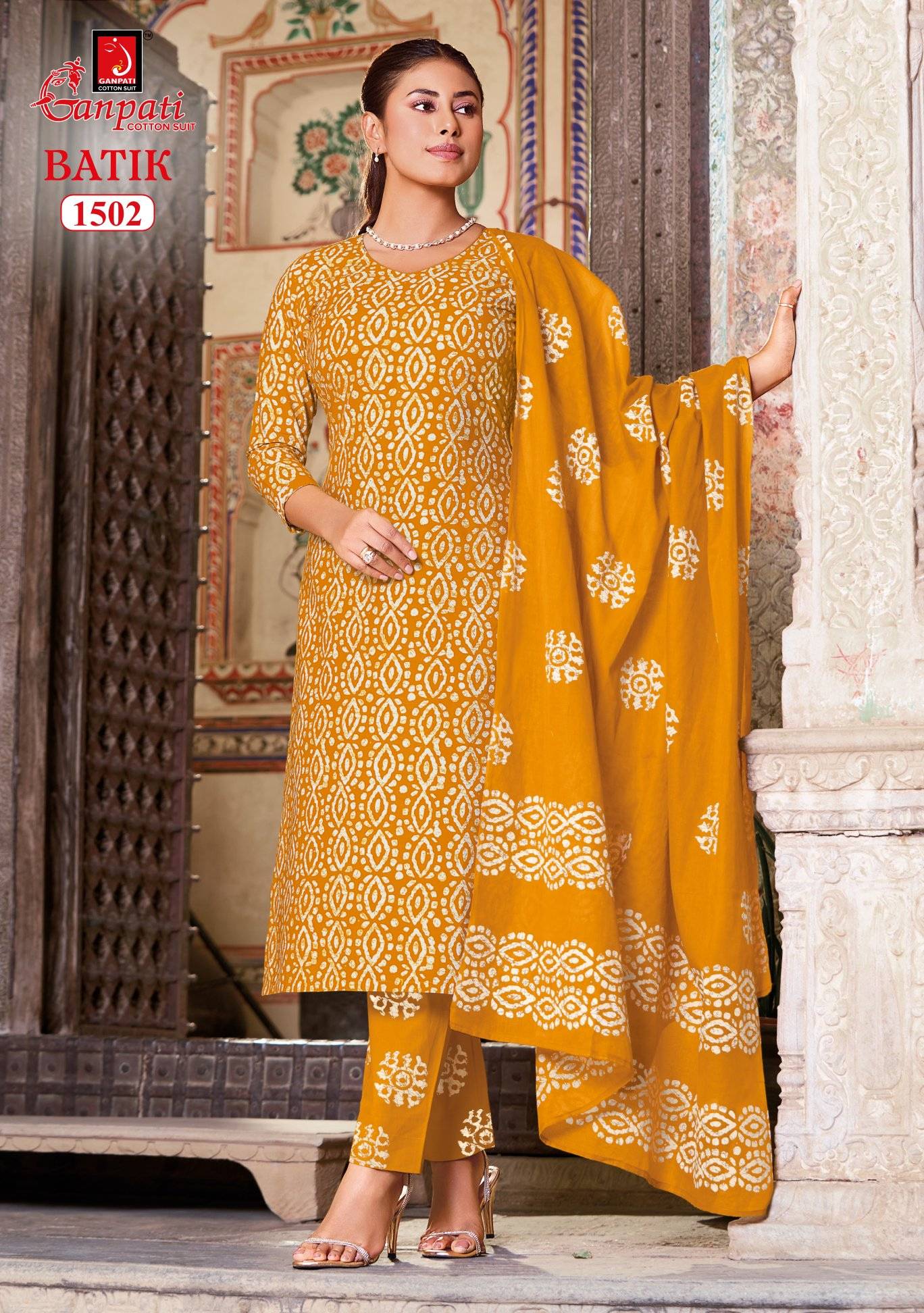 Ganpati Batik Pant Vol 15 Pure Cotton Dress Material Wholesale 15 Pcs Catalog