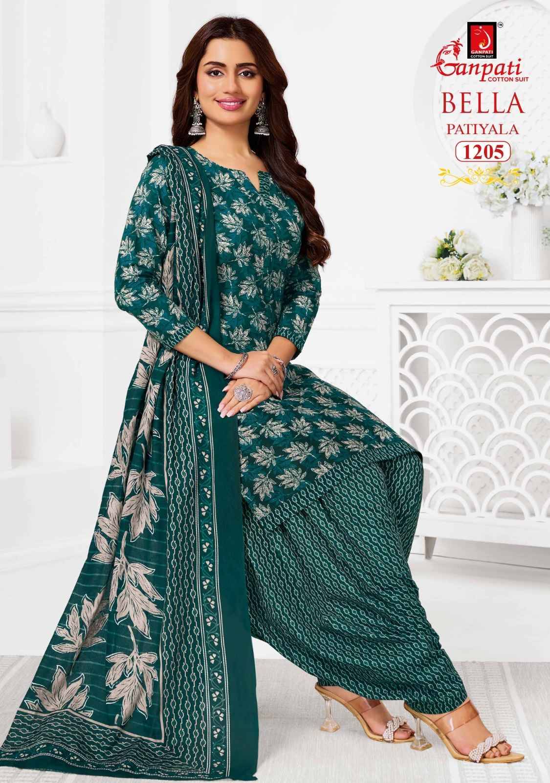 Ganpati Bella Vol 12 Cotton Salwar Suit _ Surat Wholesalers 12 Pcs Catalog 