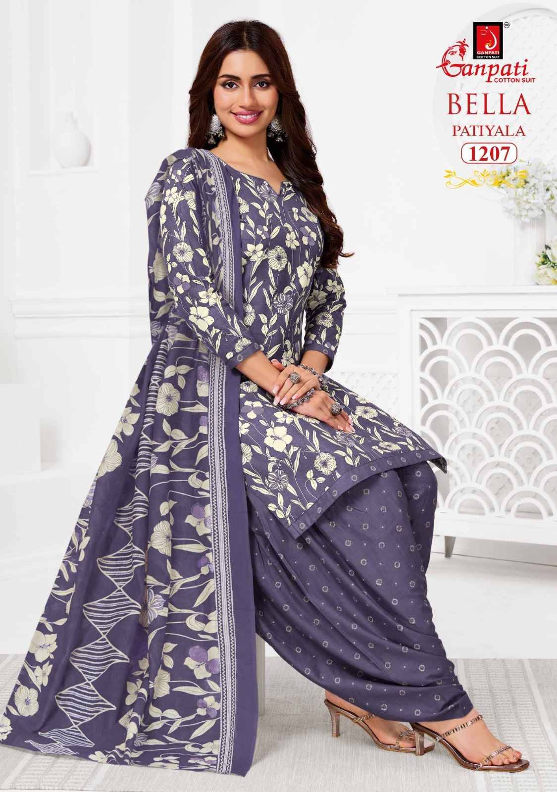 Ganpati Bella Vol 12 Cotton Salwar Suit _ Surat Wholesalers 12 Pcs Catalog 