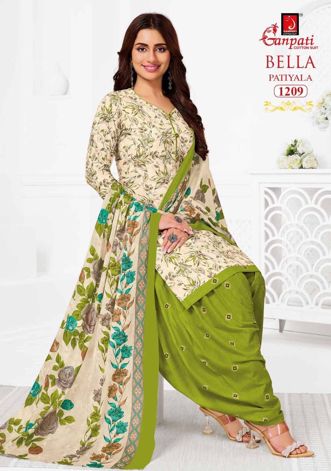 Ganpati Bella Vol 12 Cotton Salwar Suit _ Surat Wholesalers 12 Pcs Catalog 