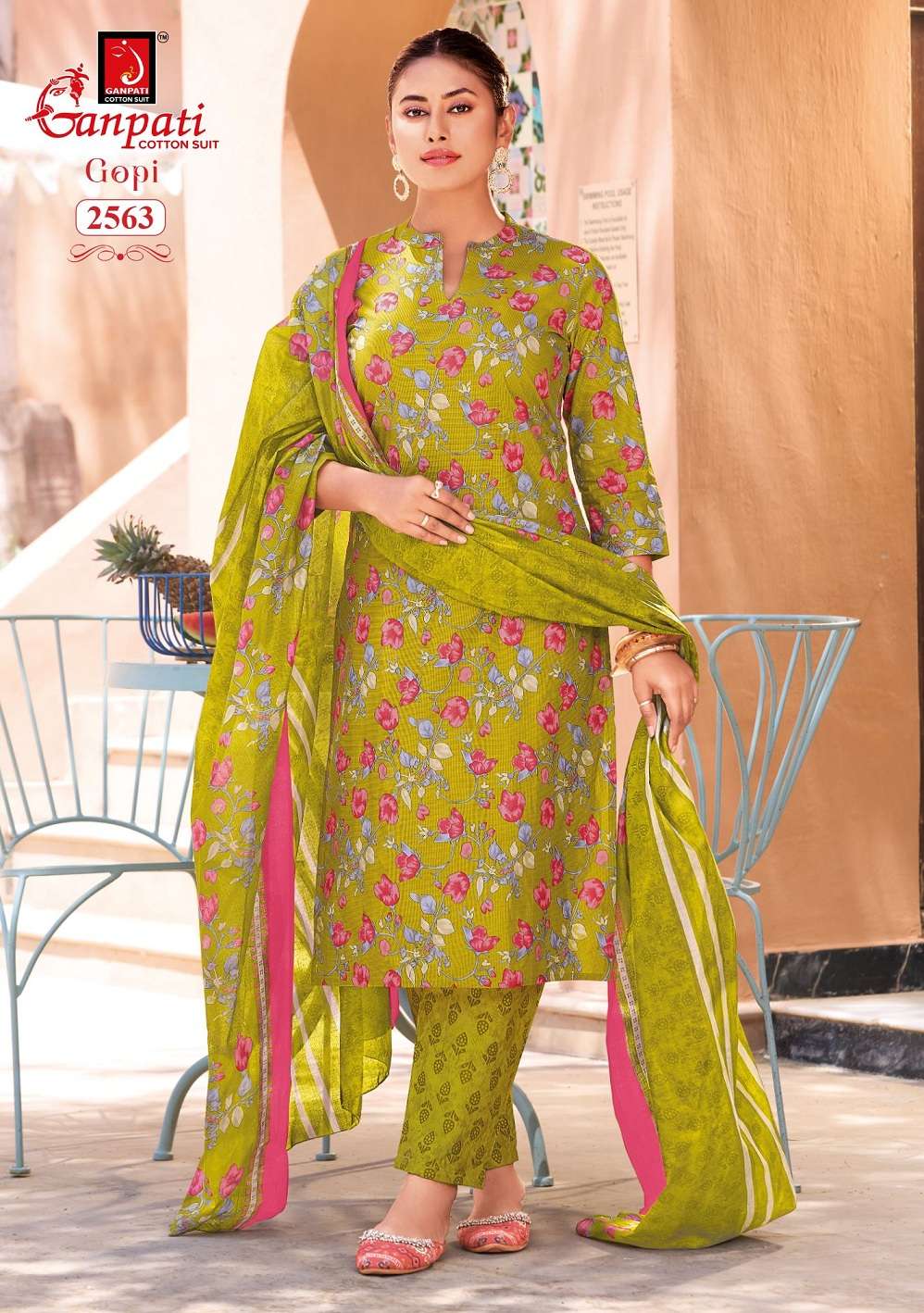 Ganpati Gopi Vol 16 Pure Cotton Dress Material With Price 12 Pcs Catalog