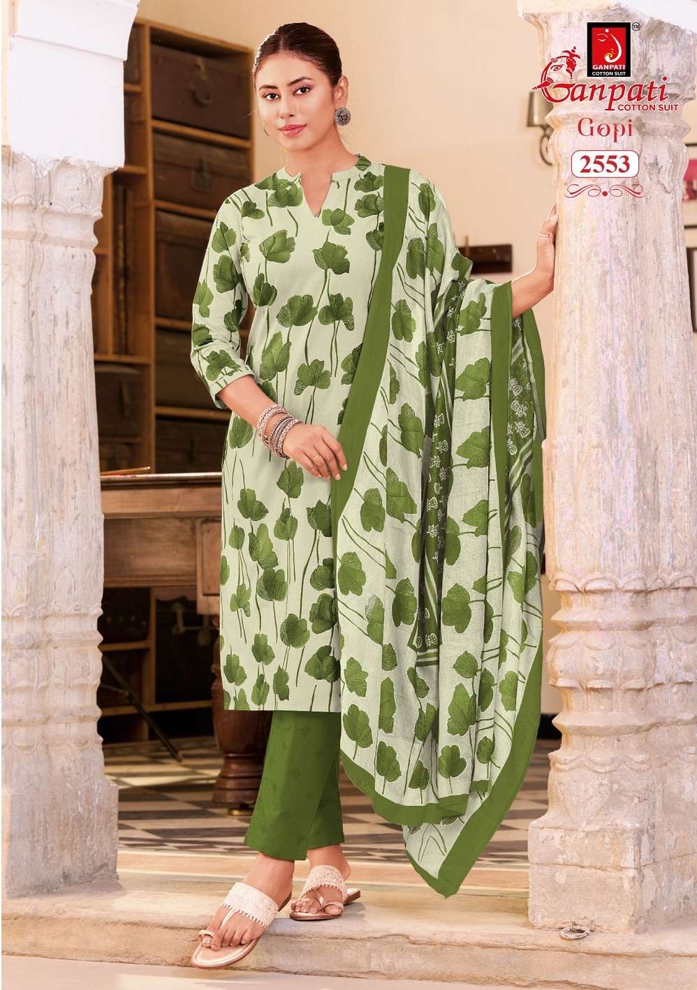 Ganpati Gopi Vol 16 Pure Cotton Dress Material With Price 12 Pcs Catalog