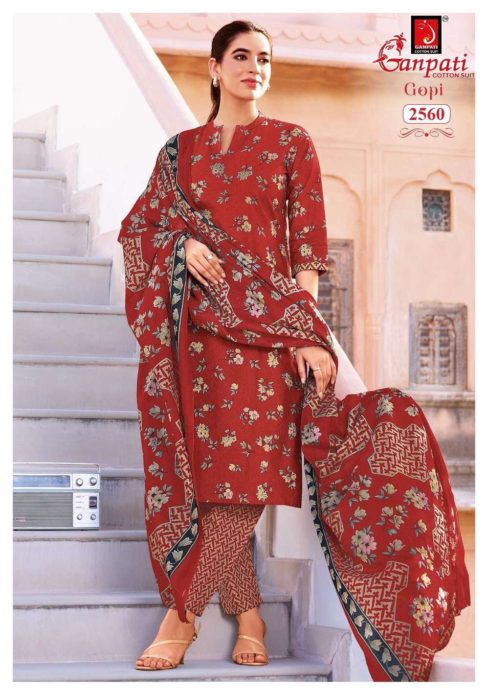 Ganpati Gopi Vol 16 Pure Cotton Dress Material With Price 12 Pcs Catalog