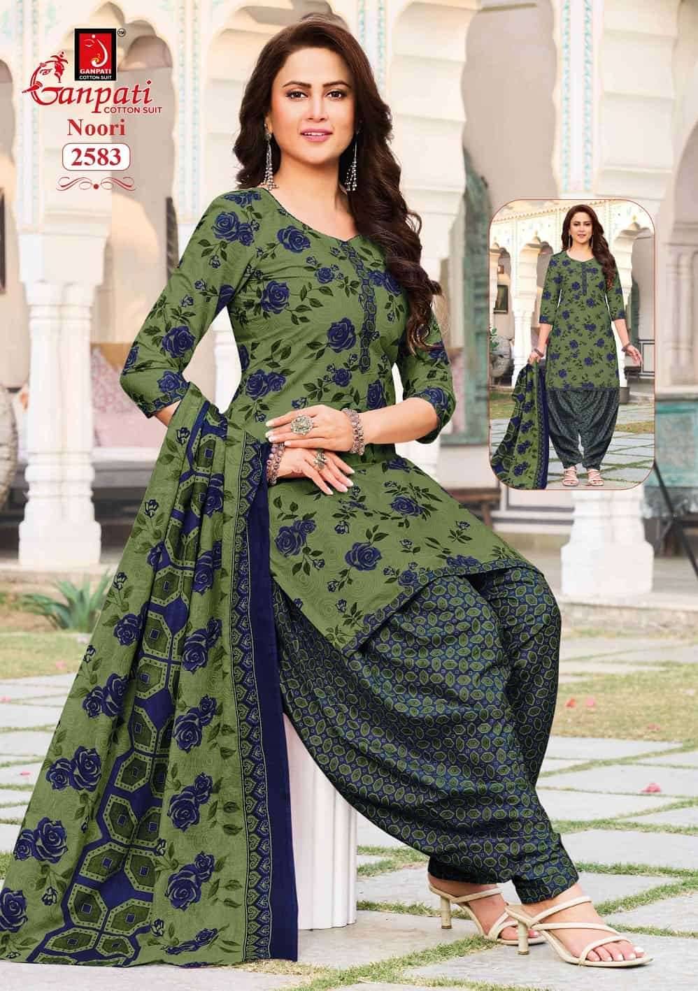Ganpati Noori Patiyala Vol 14 Pure Cotton Dress Material 15 Pcs Catalog