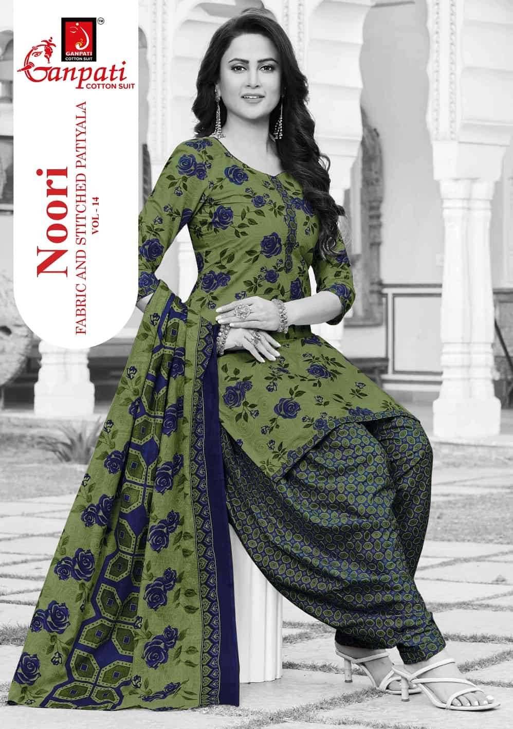 Ganpati Noori Patiyala Vol 14 Pure Cotton Dress Material 15 Pcs Catalog