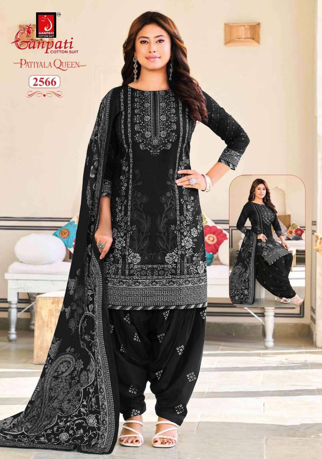 Ganpati Patiyala Queen Vol 14 Cotton Dress Material 15 pcs Catalog