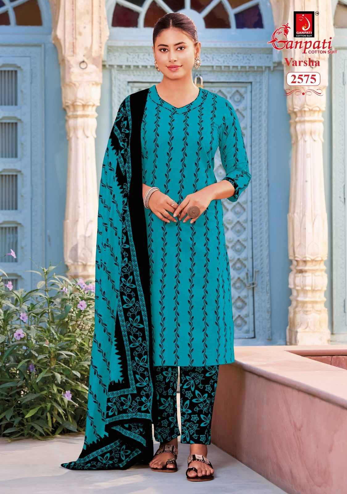 Ganpati Varsha Vol 16 Cotton Dress Material 12 pcs Catalog | Wholesale Market Surat