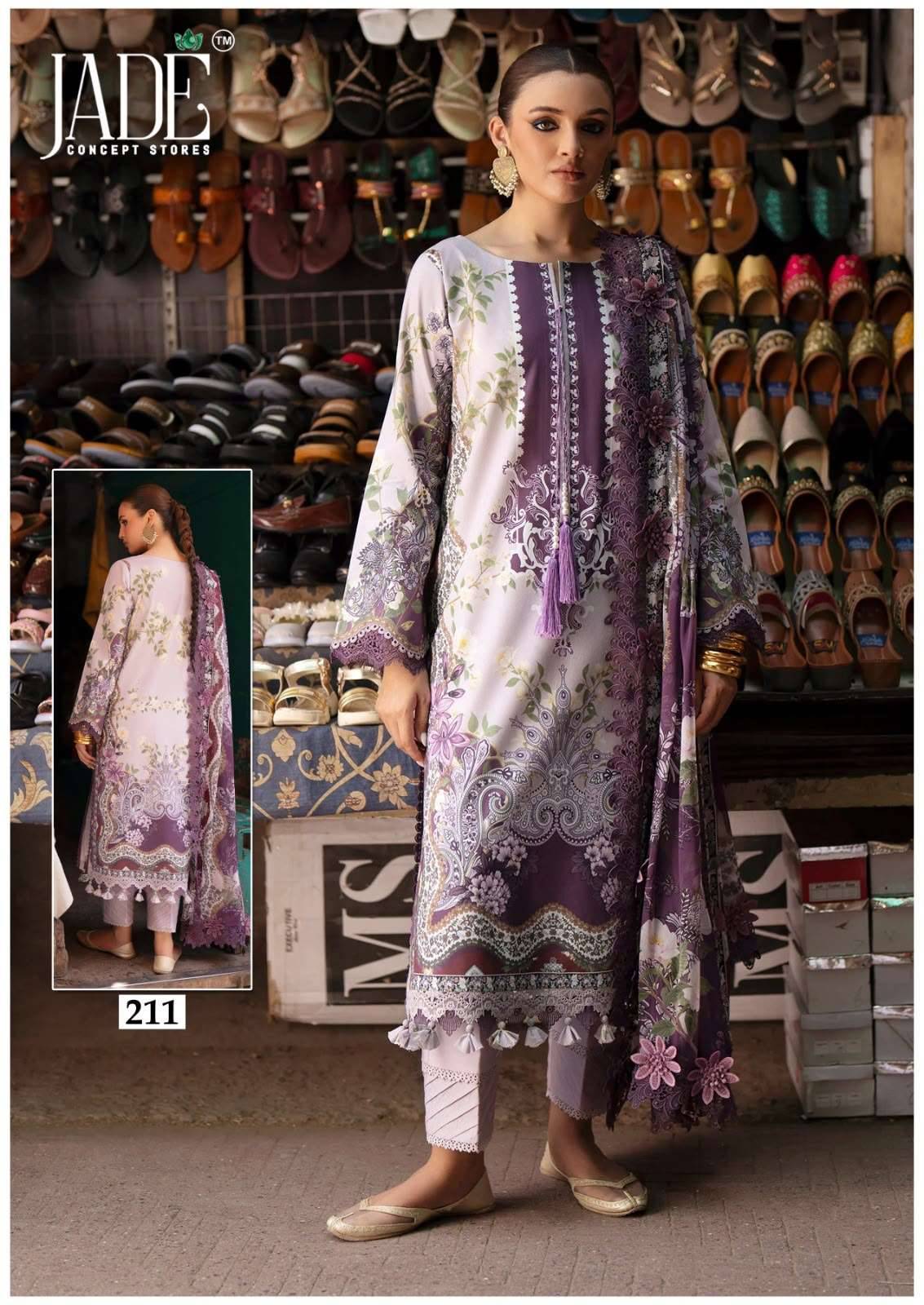 Jade Chevron Vol 22 Pure Cotton Pakistani Dress Material 6 Pcs Catalog