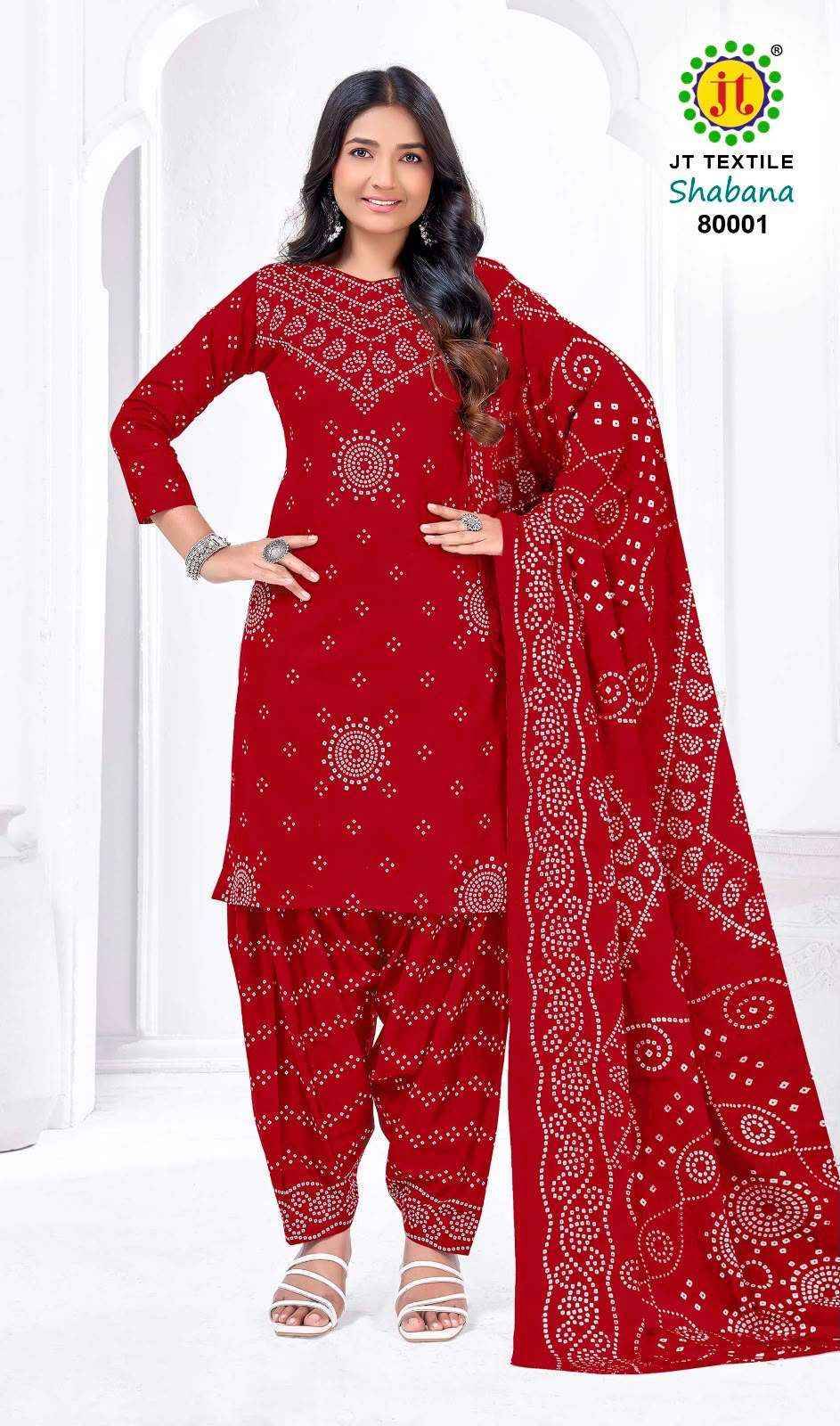 Jt Shabana Vol 80 Cotton Salwar Suits 10 pcs Catalog